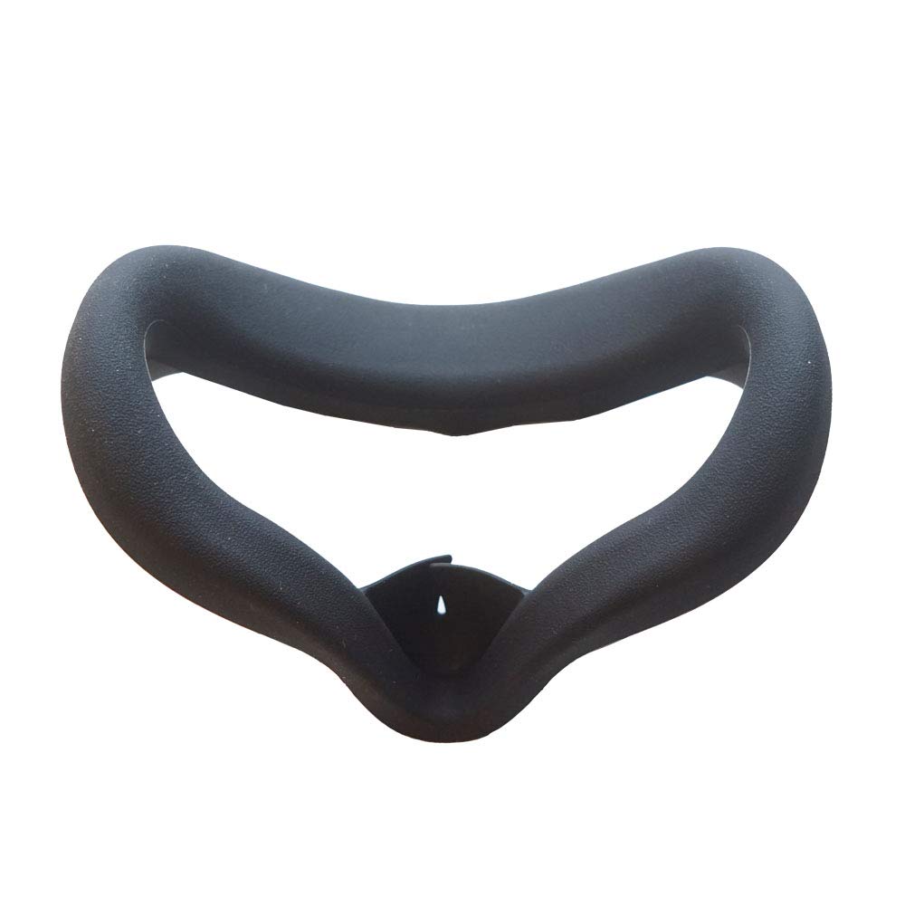 Meta Quest 2 Face Cover - Premium Silicone VR Face Pad | Sweatproof, Non-Slip & Washable | Black Replacement Cushion for Oculus Quest 2 | Perfect for Gaming, Fitness & Extended VR Sessions