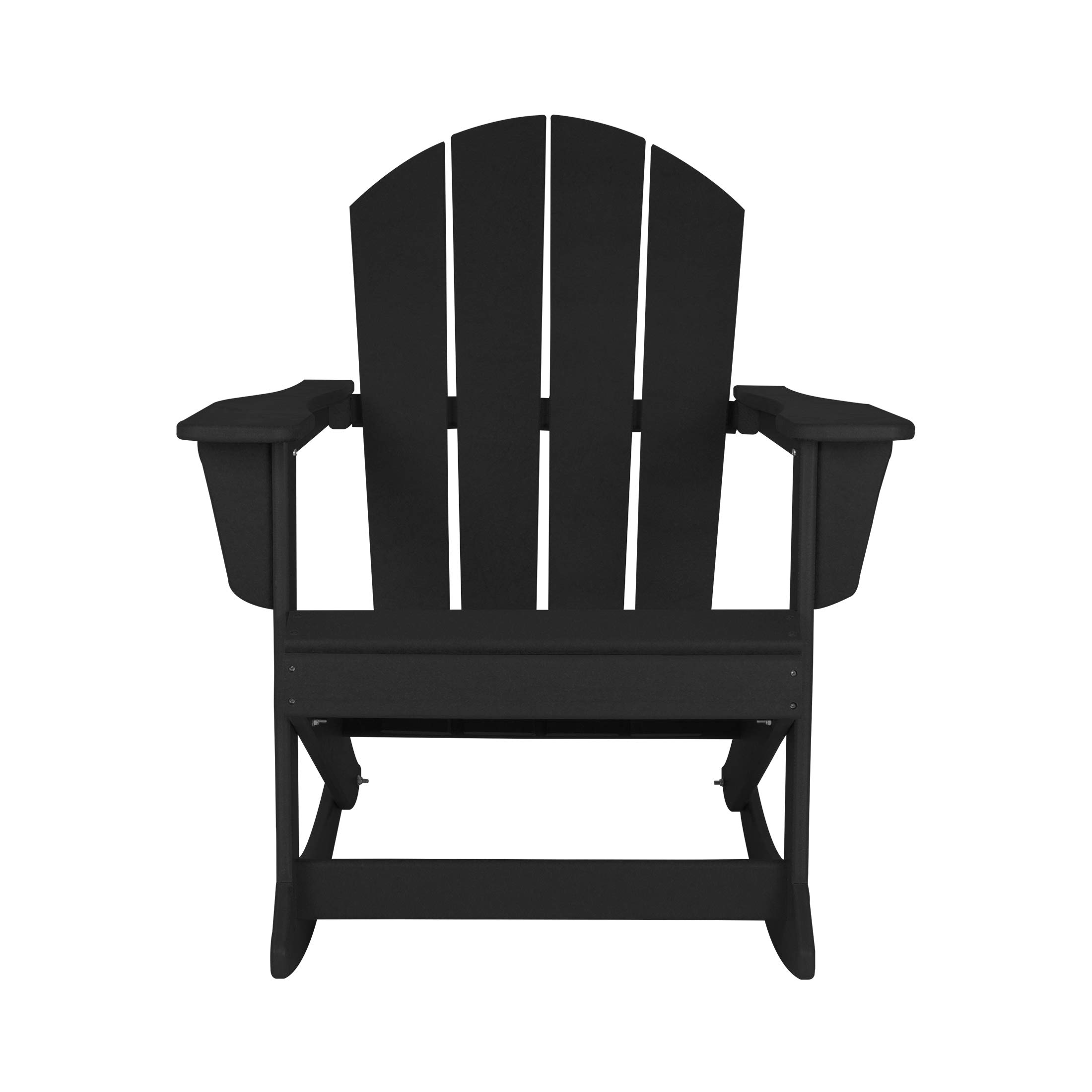 WO Home Furniture Classic Outdoor HDPE Patio Rocking Chair - UV & Weather Resistant, White - Perfect for Backyard, Garden, Porch & Poolside Relaxation