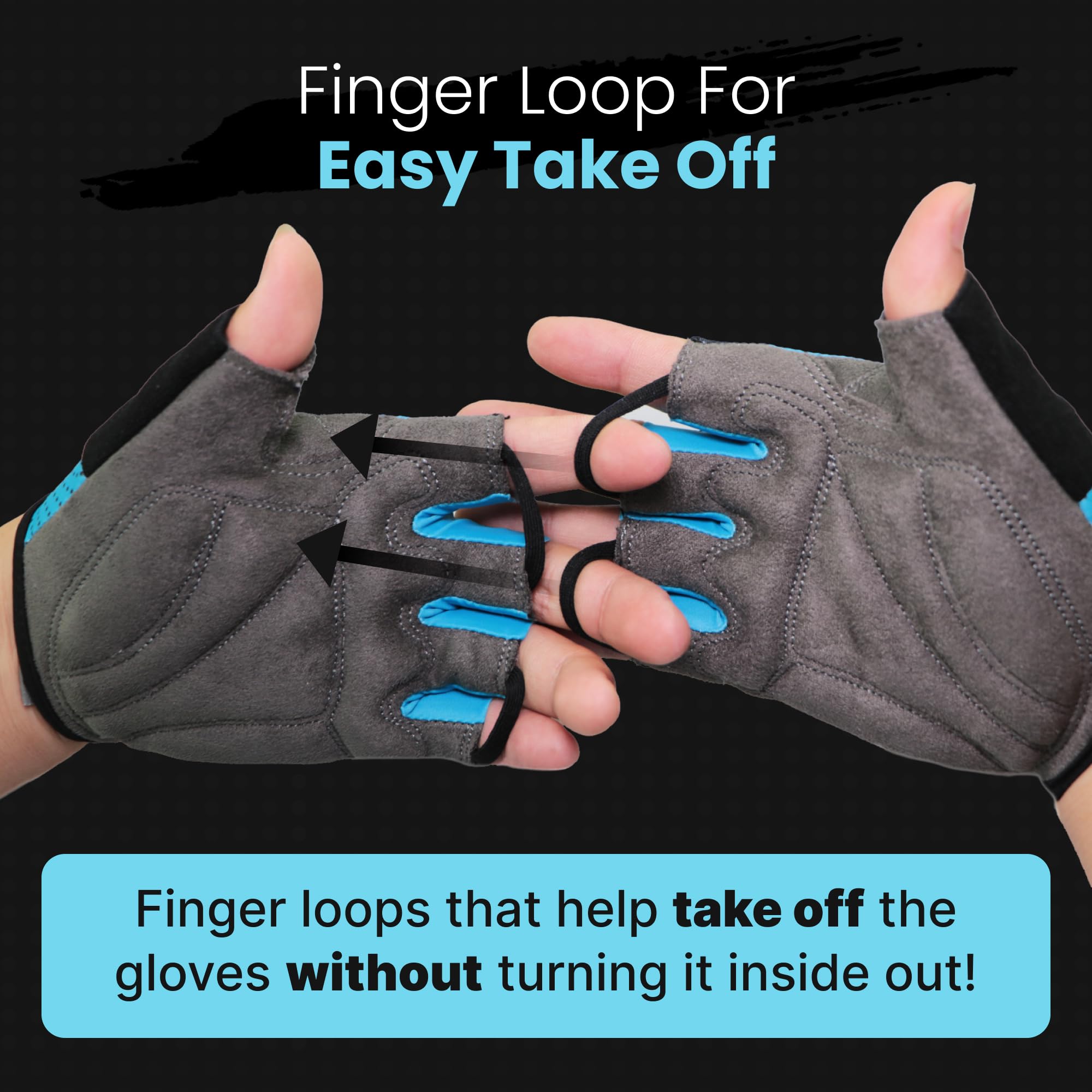 Cycling Gloves for Men & Women - Anti-Slip, Breathable for Mountain Biking & Sports