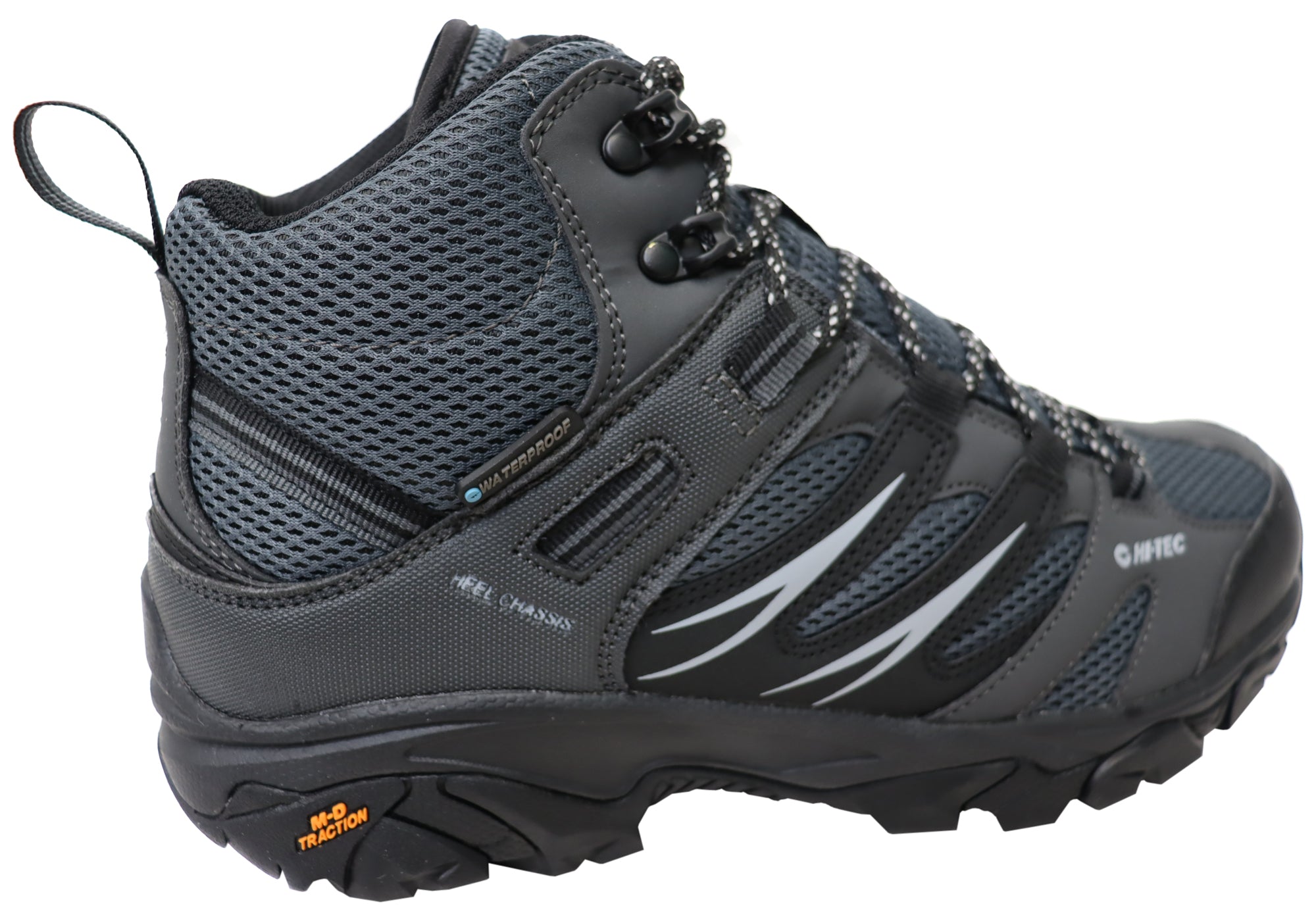 Hi-Tec Men's Tarantula Mid Waterproof Hiking Boots - Comfortable Outdoor Trekking Shoes for Mountain Trails & Camping Adventures