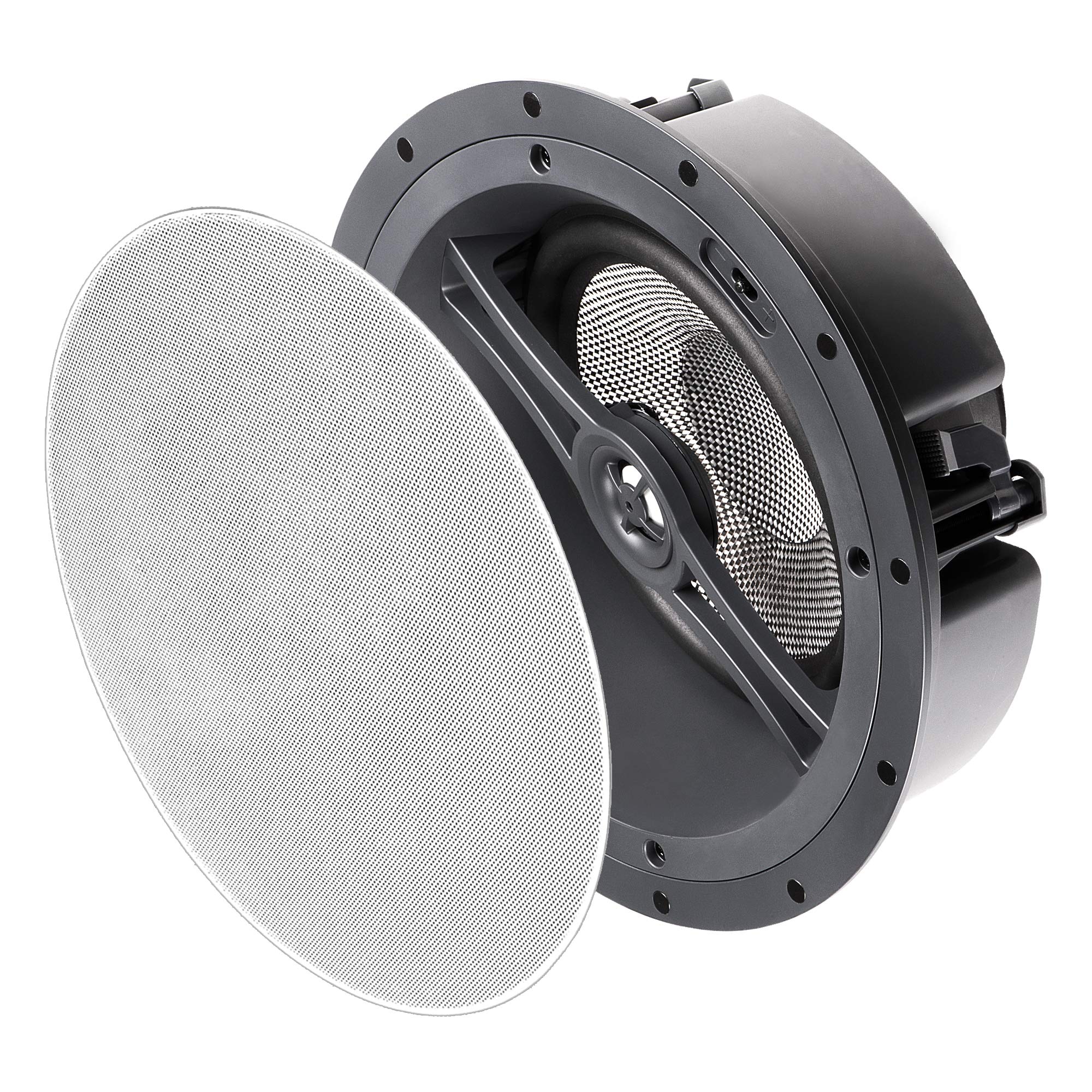 OSD Audio 8-Inch Trimless Ceiling Speaker 175W LCR - Home Theater Surround Sound System with Contour Switch (ACE870, Single) - Perfect for Living Room, Bedroom & Basement Audio Setup