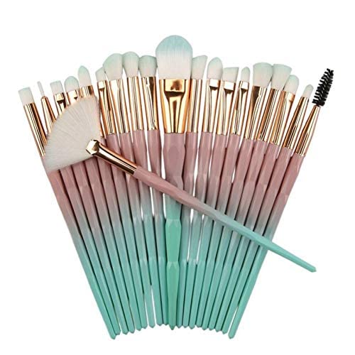 Premium 20-Piece Unicorn Makeup Brush Set - Eyeshadow, Eyeliner, Blending, Foundation, Concealer & Blush Brushes for Professional & Everyday Makeup | Perfect Gift for Women & Girls | Home, Travel & Salon Use