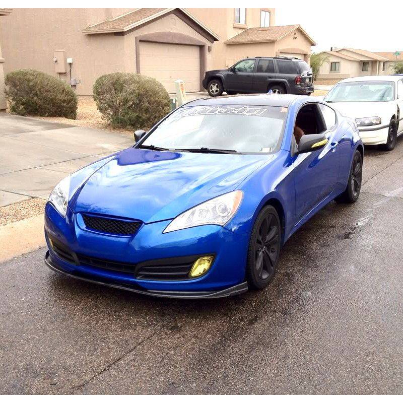 2010-2012 Hyundai Genesis Coupe Sport Front Bumper Lip Spoiler - PU Material for Enhanced Aerodynamics & Style | Perfect for Street Racing & Car Shows