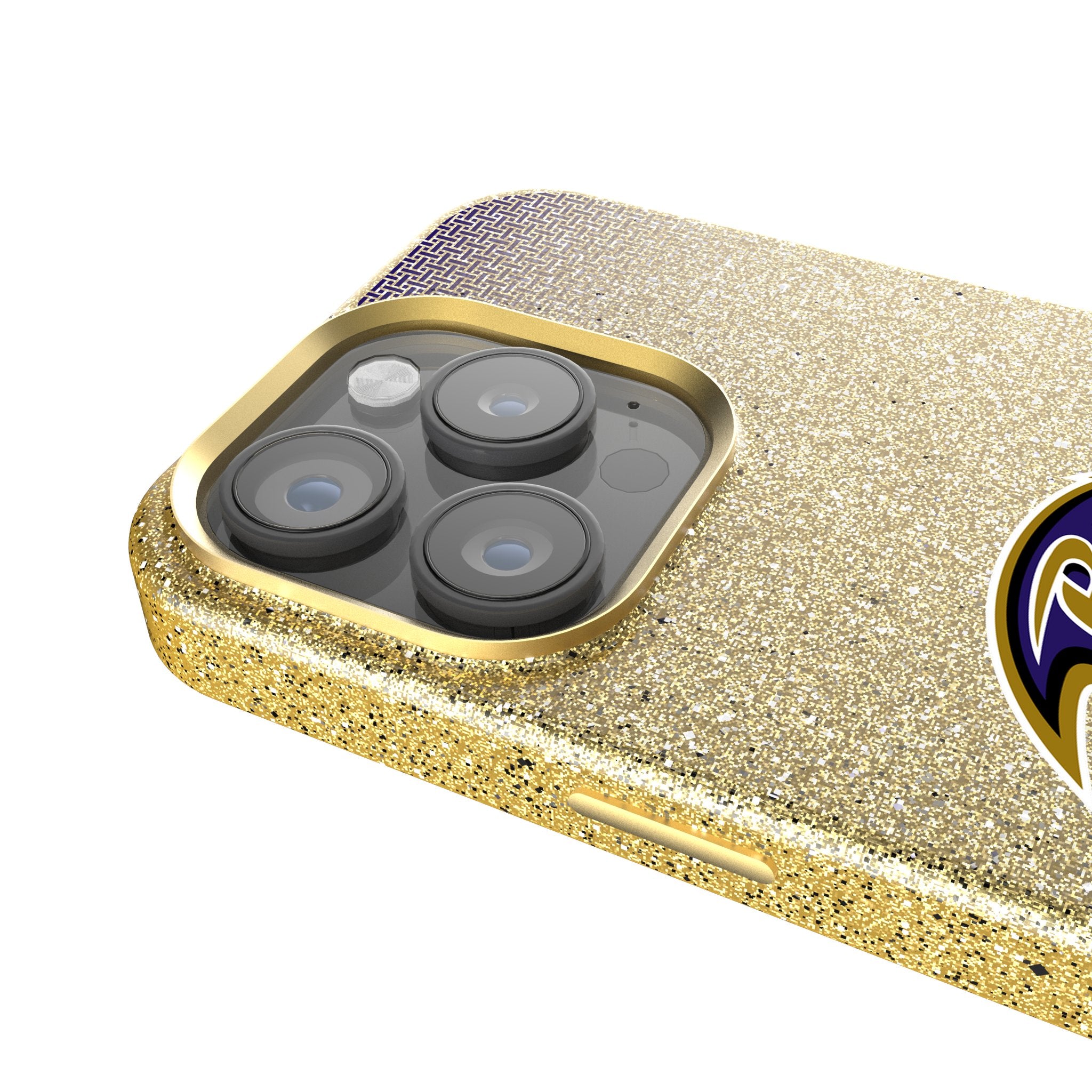 Baltimore Ravens Rhinestone Glitter Phone Case for iPhone 14/13/12/11 Pro Max - Luxury Bling Design for Football Fans, Game Day & Everyday Use