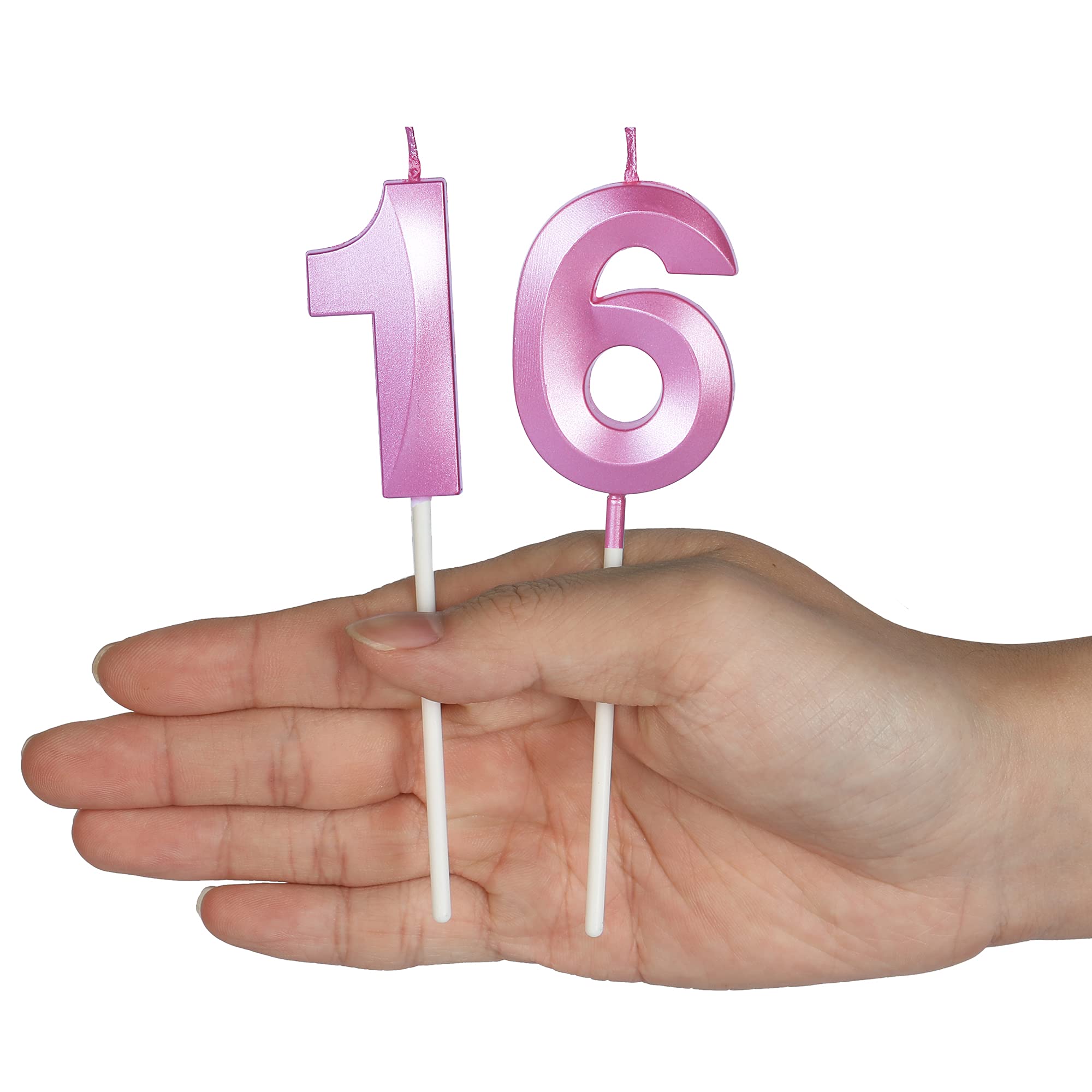 55th Birthday Candles for Cakes - Pink Glitter Number 55 Cake Topper | Anniversary, Wedding & Party Decorations | Perfect for Milestone Celebrations, Retirement Parties & Special Occasions