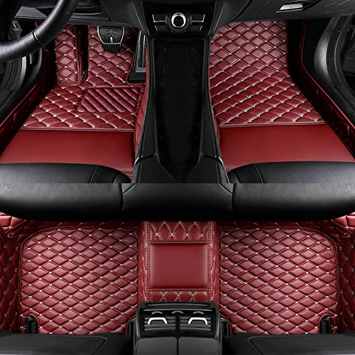 wine red car floor mats