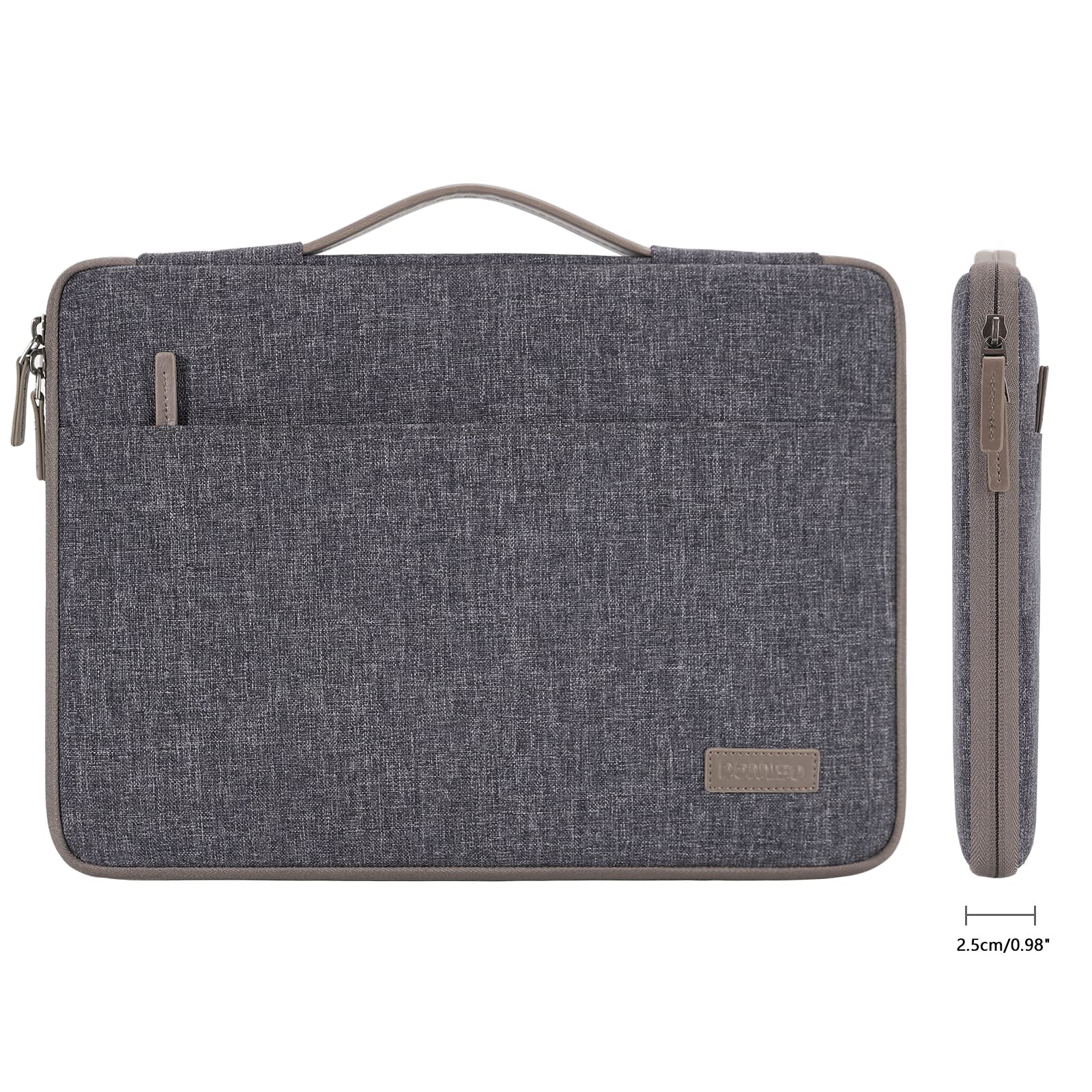 DOMISO 13 Inch Laptop Sleeve Case - Waterproof Protective Carrying Bag for 12.5-13