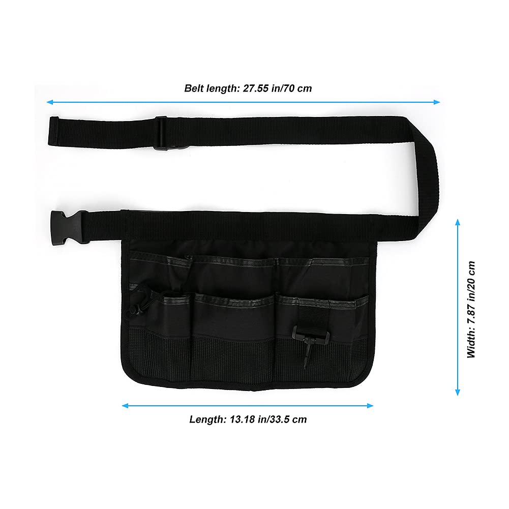 **Adjustable Gardening Tool Waist Bag Belt – 7-Pocket Canvas Utility Pouch for Garden Tools, Home Decor Supplies & DIY Accessories | Perfect for Landscaping, Planting & Outdoor Projects**