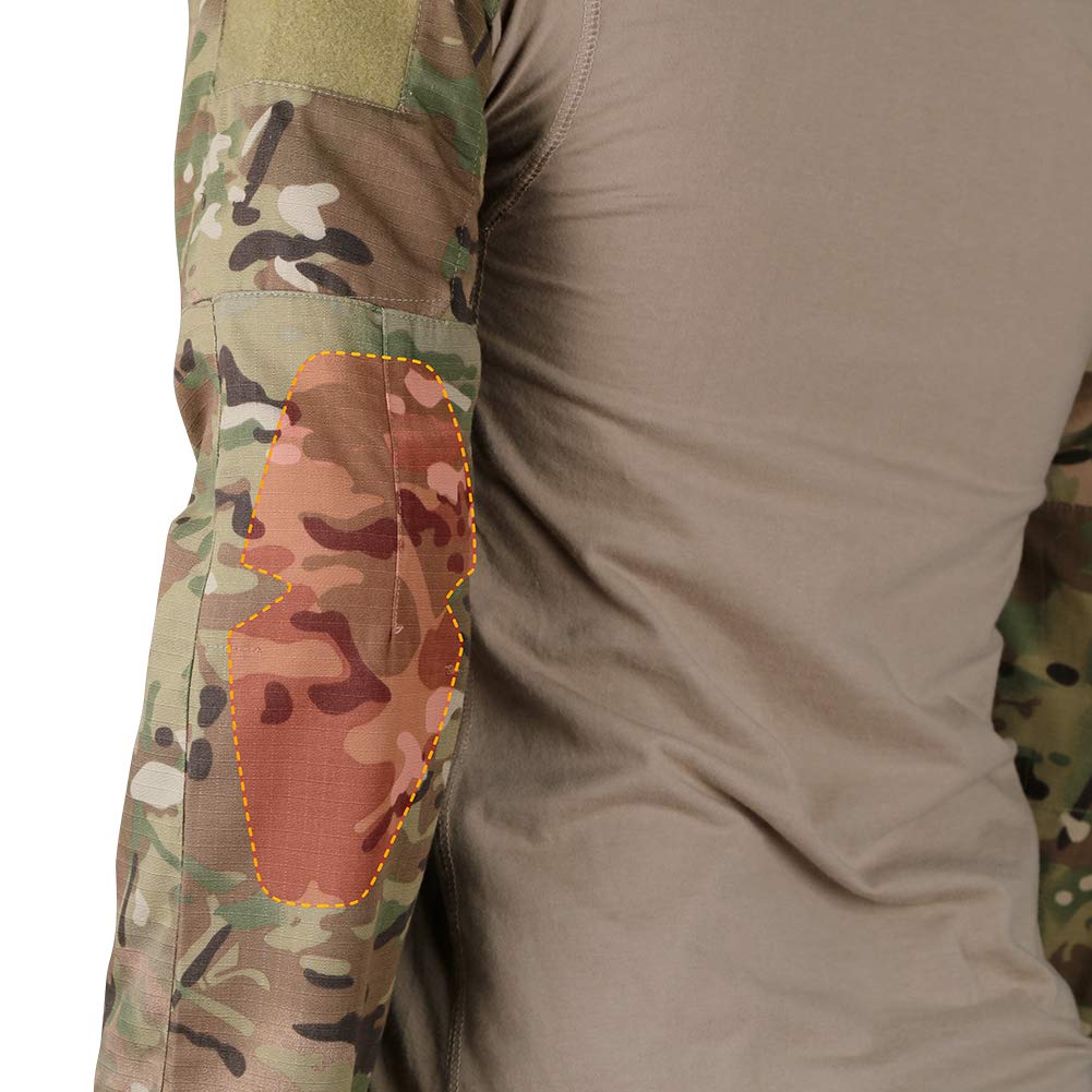 Tactical Knee and Elbow Pads Set - Military Grade G2 G3 G4 Protective Gear for Combat Uniforms | Durable Knee Protectors & Elbow Support for Outdoor Sports, Airsoft, Paintball, and Tactical Training