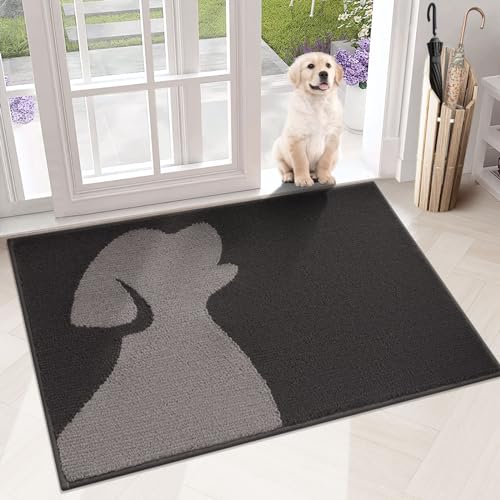 Charcoal - Puppy Pattern