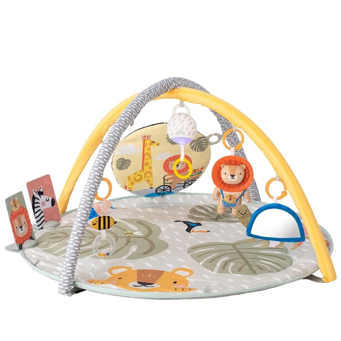 Taf Toys Savannah 360° Baby Activity Gym with Music, Lights & 20 Playful Activities – Soft Thick Padded Mat & Crinkle Toy for Newborns & Infants – Perfect for Tummy Time, Sensory Play & Early Development