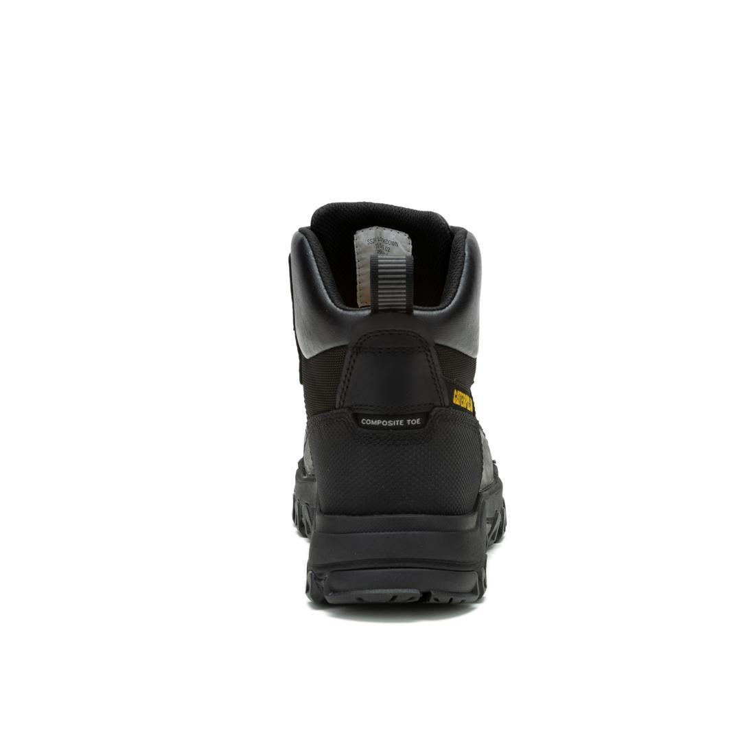 **Threshold Rebound Waterproof Composite Toe Work Boots for Men - Black - Slip Resistant & Comfortable for Construction, Hiking & Outdoor Work**
