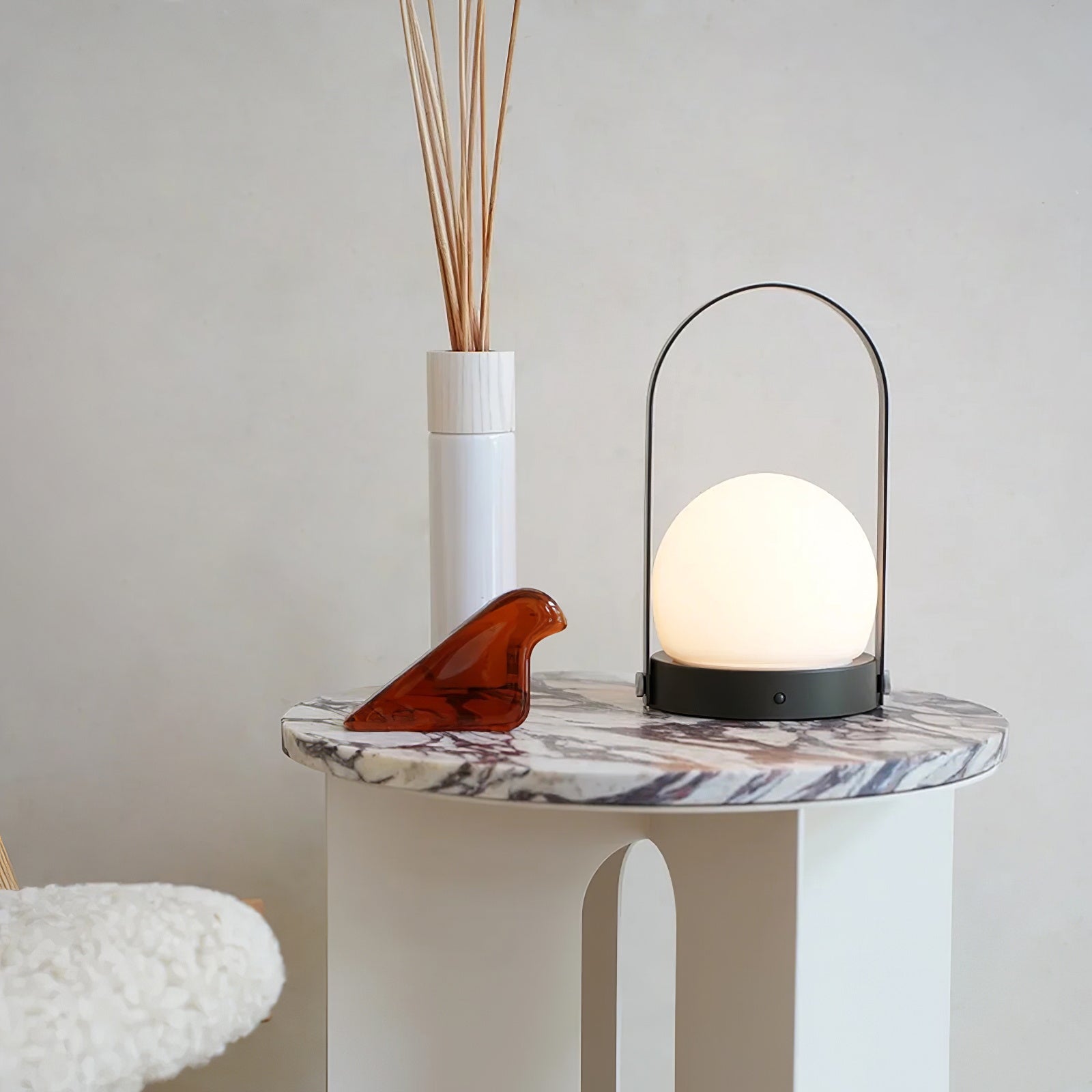 Carrie Rechargeable LED Table Lamp with Built-in Battery - Perfect for Bedroom, Living Room, and Office Lighting