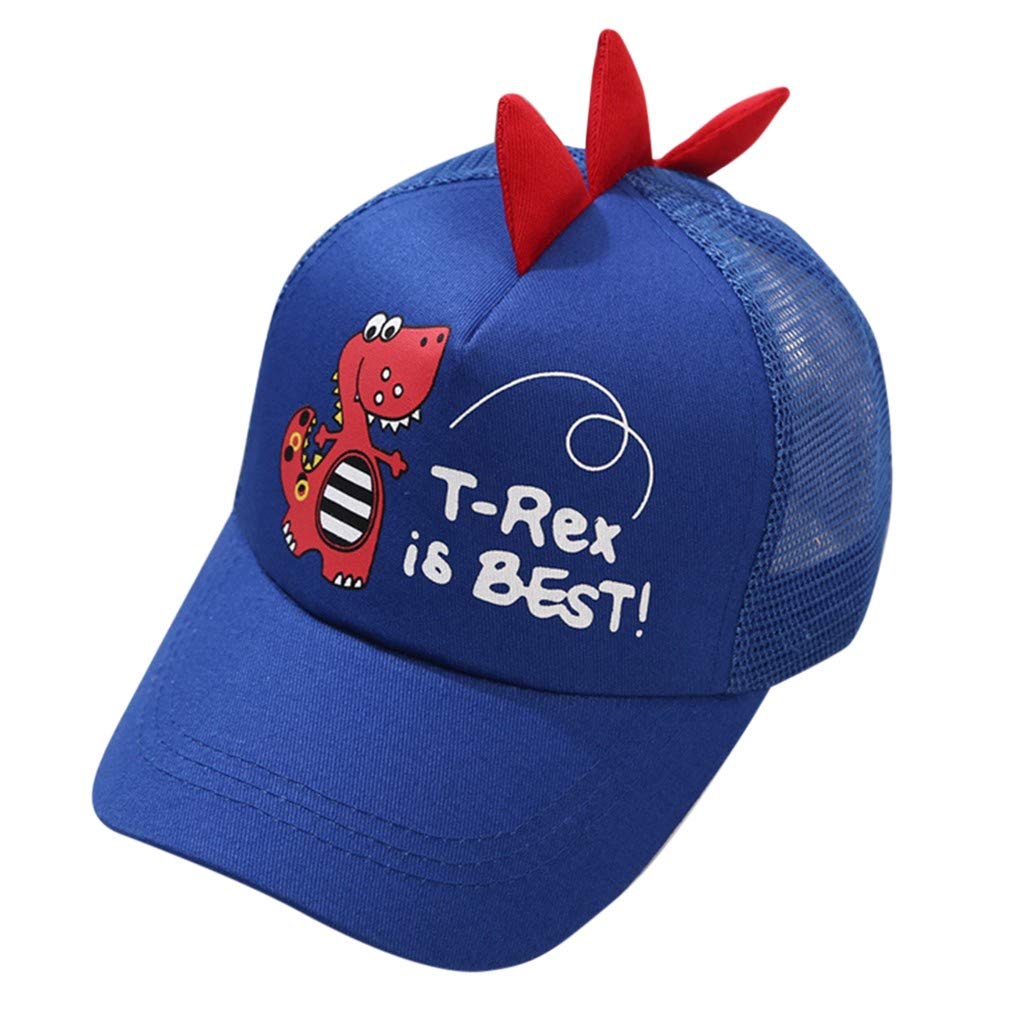 Stylish Embroidered Dinosaur Baseball Cap for Kids - UV Protection Sun Hat for Boys & Girls - Perfect for Outdoor Play, Sports, and Summer Activities