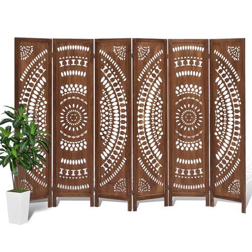 6 Panels Dark Brown