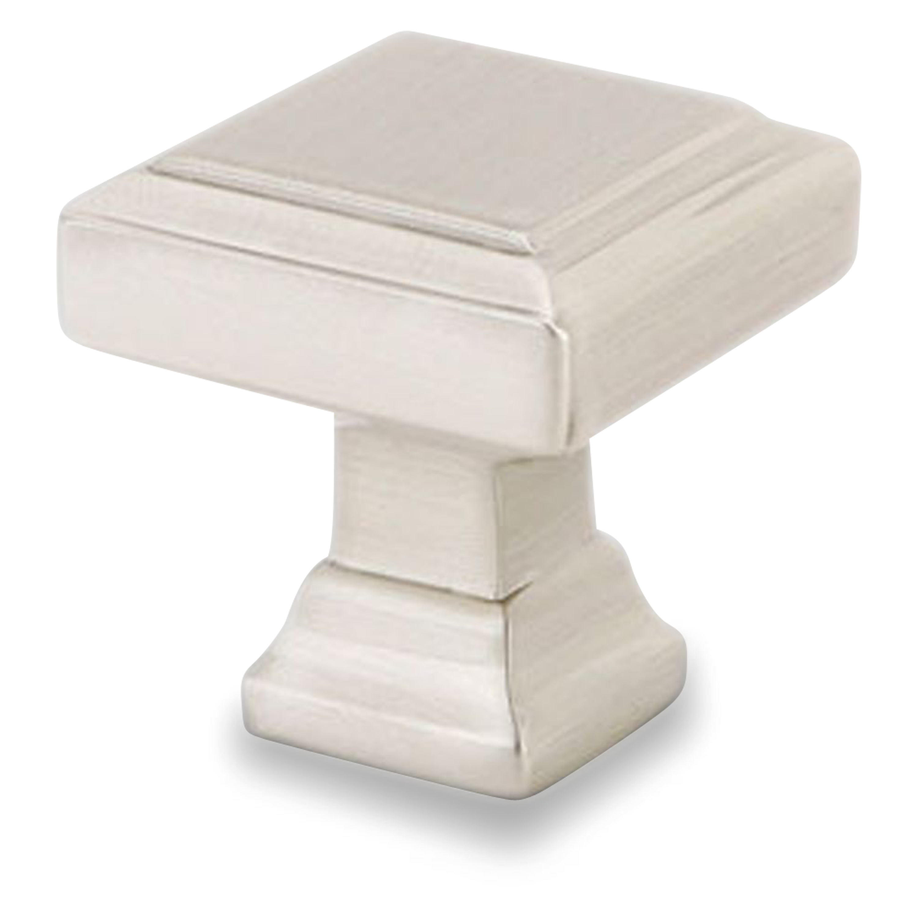 1 1/4 Inch Lawson Square Cabinet Knob - Solid Brass Hardware for Kitchen & Bathroom Cabinets, Dressers & Furniture