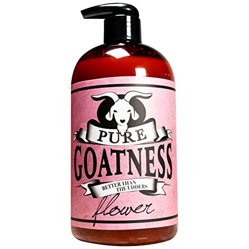 Pure Goatness Premium Goat Milk Lotion - Natural Skincare for Body, Hands & Face | Rejuvenating & Cleansing Moisturizer with Floral Scent (16oz) - Perfect for Dry Skin Care & Daily Hydration