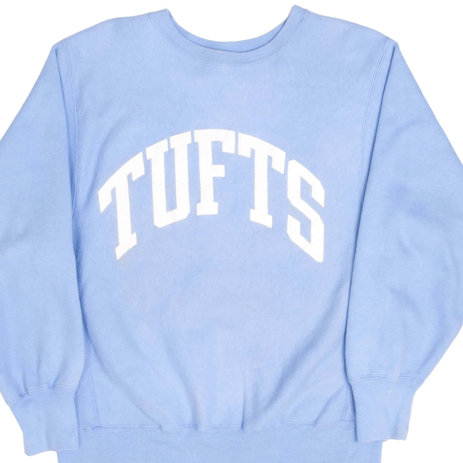 Vintage Champion Reverse Weave Tufts University Sweatshirt 1980s Large Made in USA - Retro College Style for Casual Wear & Vintage Collectors