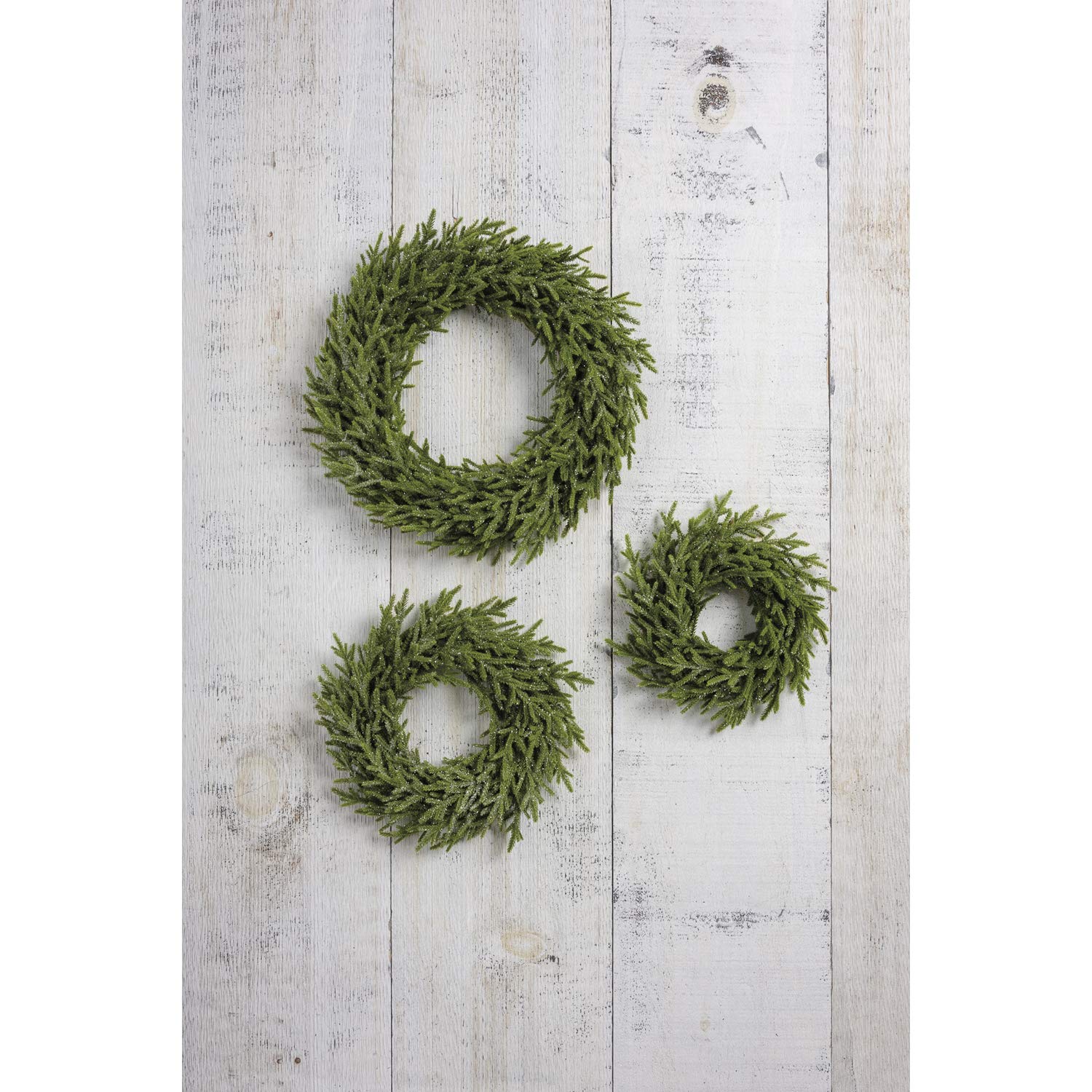 Primitives by Kathy 18 Inch Ice Themed Wreath - Perfect for Winter Home Decor, Christmas Door Hanging & Seasonal Wall Display
