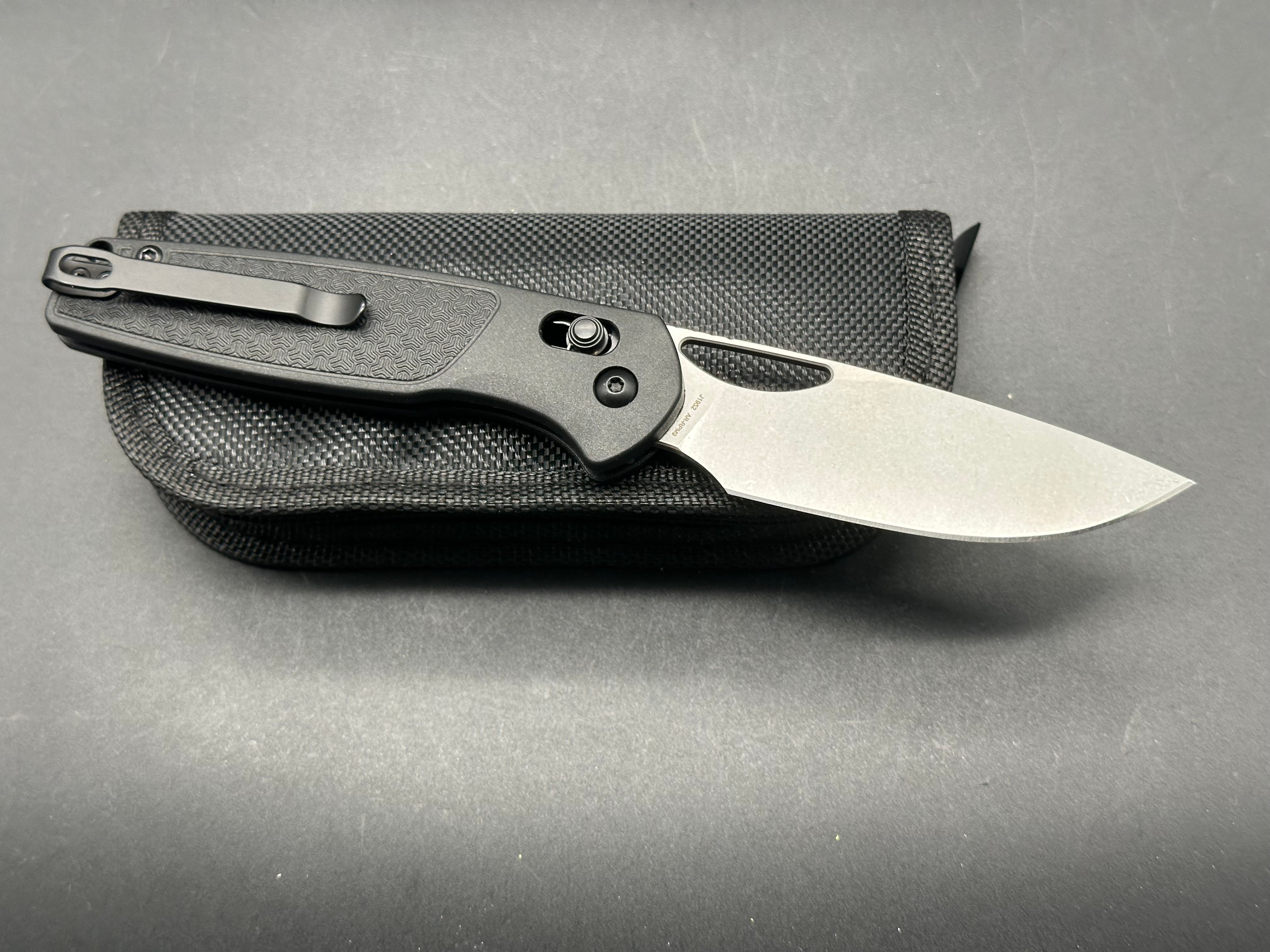 CJRB Acacia Folding Knife - Black FRN Handle, AR-RPM9 Steel, Plain Edge - EDC, Camping & Outdoor Survival Tool