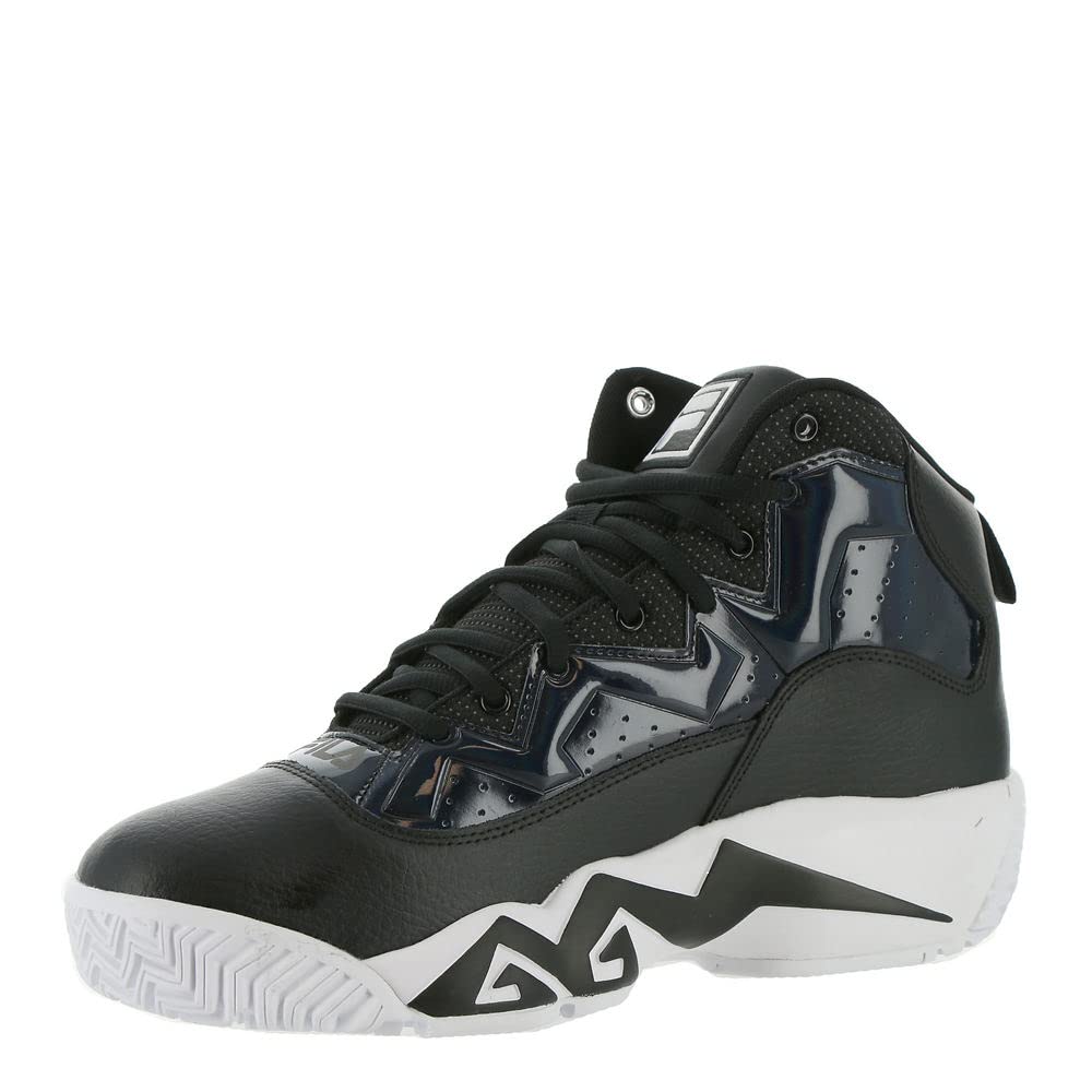 FILA Men's MBNight Walk Basketball Sneakers - DM US Black/White - Lightweight & Breathable for Court & Casual Wear