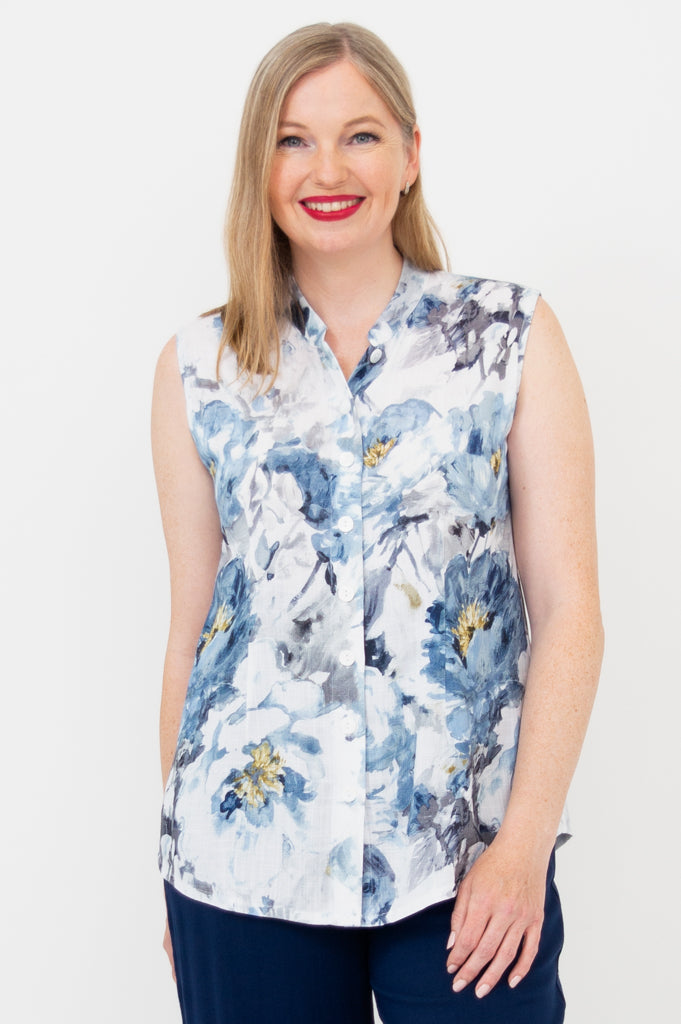 Debbie Tank Top for Women - Soft Linen Bamboo Blend - Comfortable & Breathable Summer Casual Wear for Outdoors & Yoga