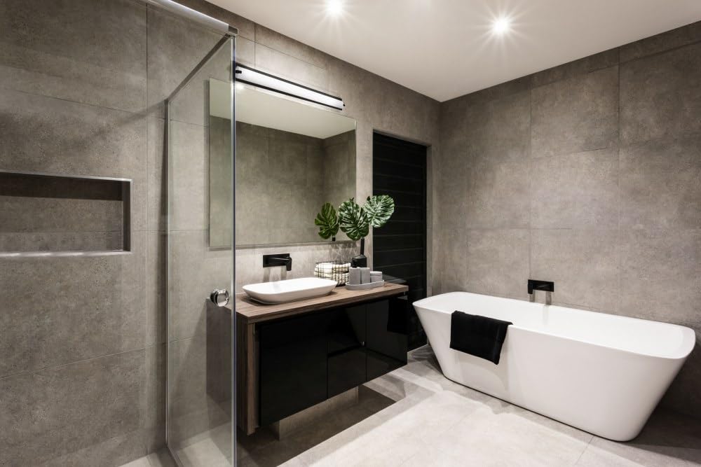 Kuzco Lighting 601002BK-LED Black Lighthouse Vanity LED Mirror Light - Perfect for Bathroom Vanity, Dressing Room & Makeup Area