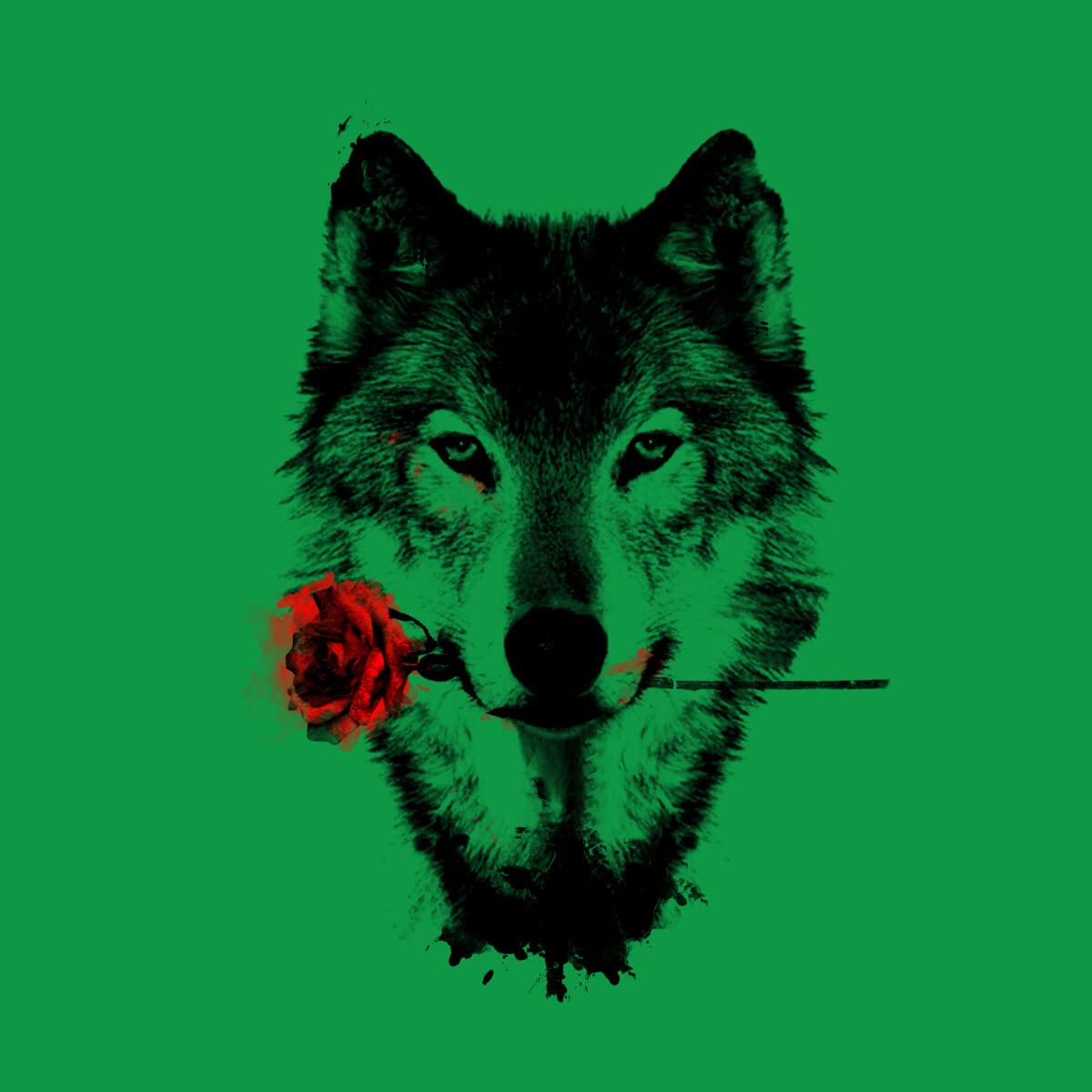 Design By Humans Men's Black Rose Graphic T-Shirt - Soft Cotton Tee for Casual Wear, Street Style & Everyday Outfits