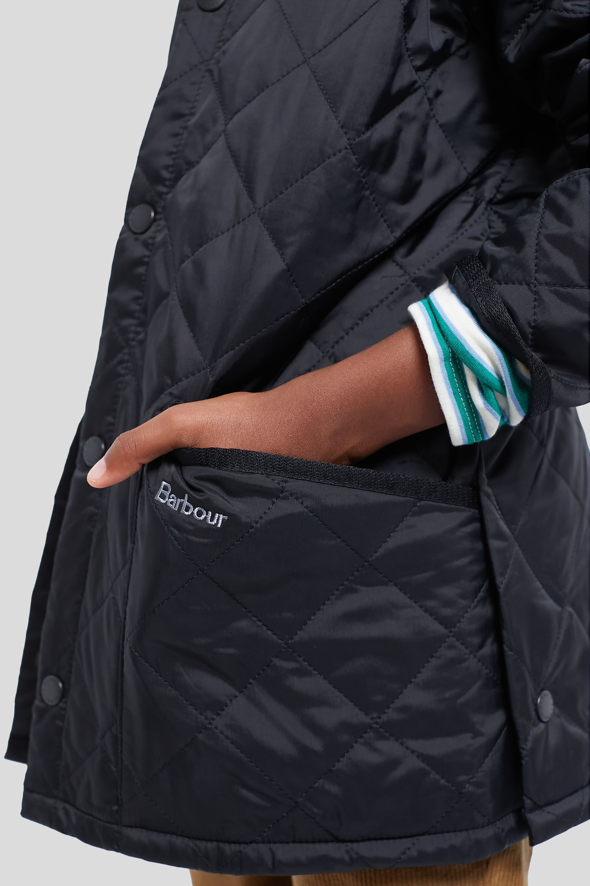 Boys Black Liddesdale Quilted Jacket - Warm Winter Coat for Kids - Water-Resistant Outdoor Puffer Vest for School, Playdates & Cold Weather Activities