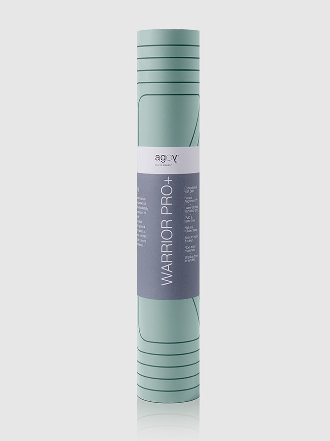 Agoy Pro+ Warrior Yoga Mat - Non-Slip, Eco-Friendly, Extra Thick for Hot Yoga, Pilates & Home Workouts - Perfect for Gym, Studio & Outdoor Use