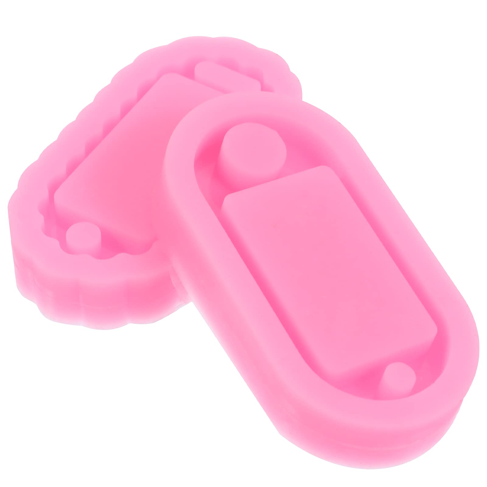 VICASKY 2-Piece Keychain Pendant Molds for DIY Epoxy Resin, Silicone Casting Jewelry Making – Perfect for Handmade Gifts, Keychains & Charms (Home Crafting, Art Projects)