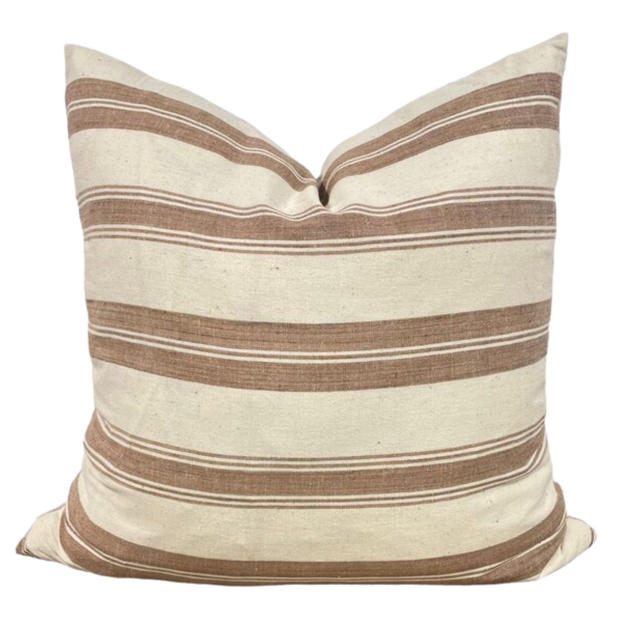 READY TO SHIP Designer Pomona Noura Striped Pillow Cover - Decorative Throw Pillow Case for Sofa, Bed & Home Decor