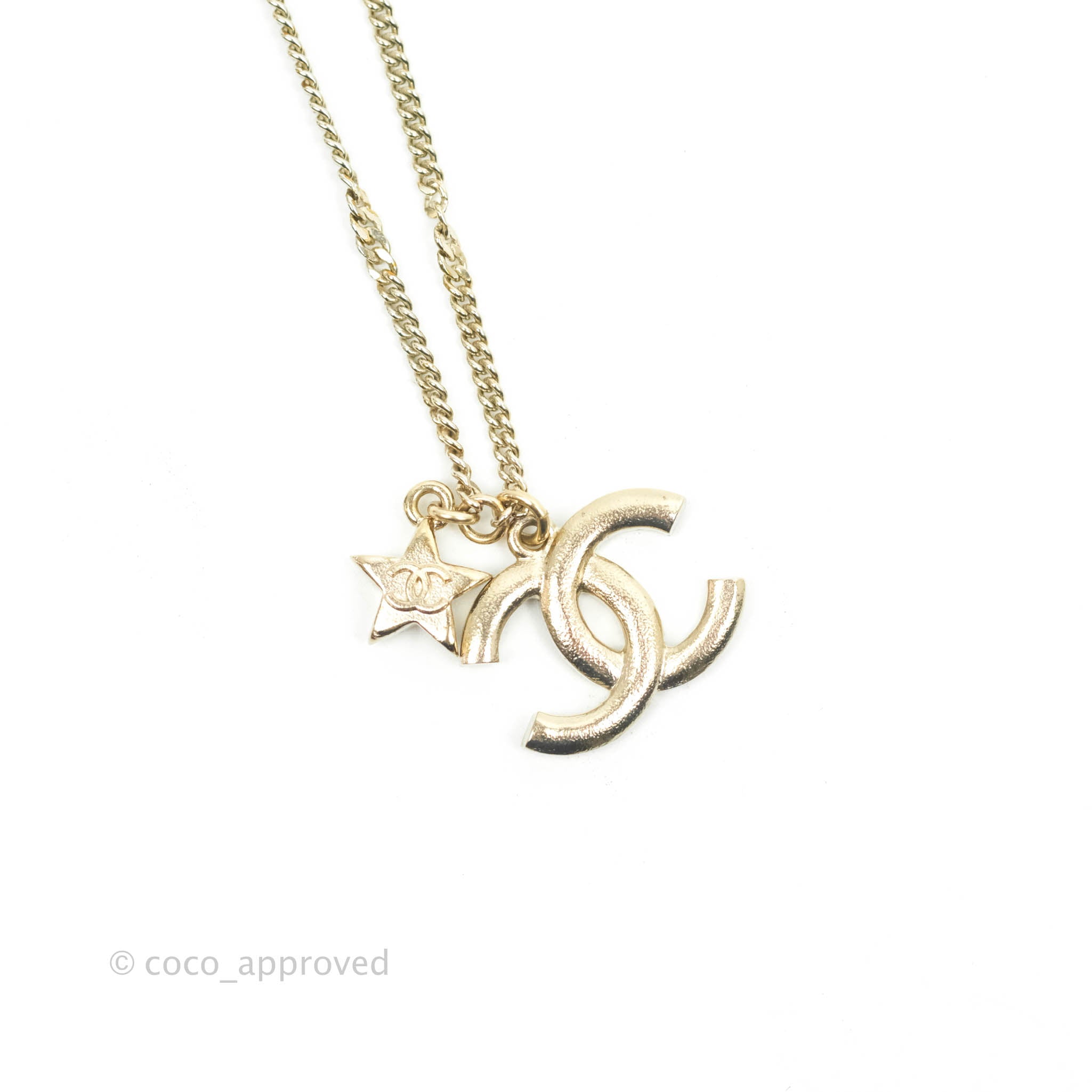 Chanel Champagne Crystal CC & Star Bracelet with Gold Hardware - 21S Collection | Elegant Luxury Jewelry for Women, Perfect for Parties, Weddings & Special Occasions