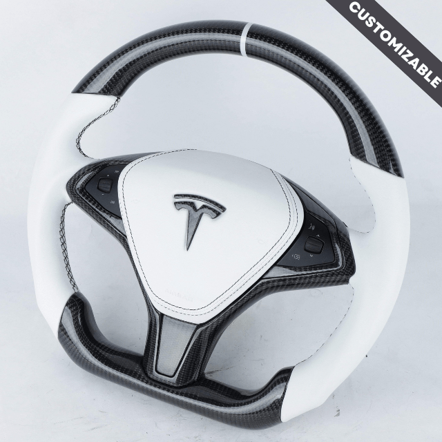 Premium Tesla Model S/X Custom Carbon Fiber Steering Wheel - High-Performance, Lightweight & Stylish Upgrade for Enhanced Driving Experience - Perfect for Racing, Daily Commute & Luxury Car Enthusiasts