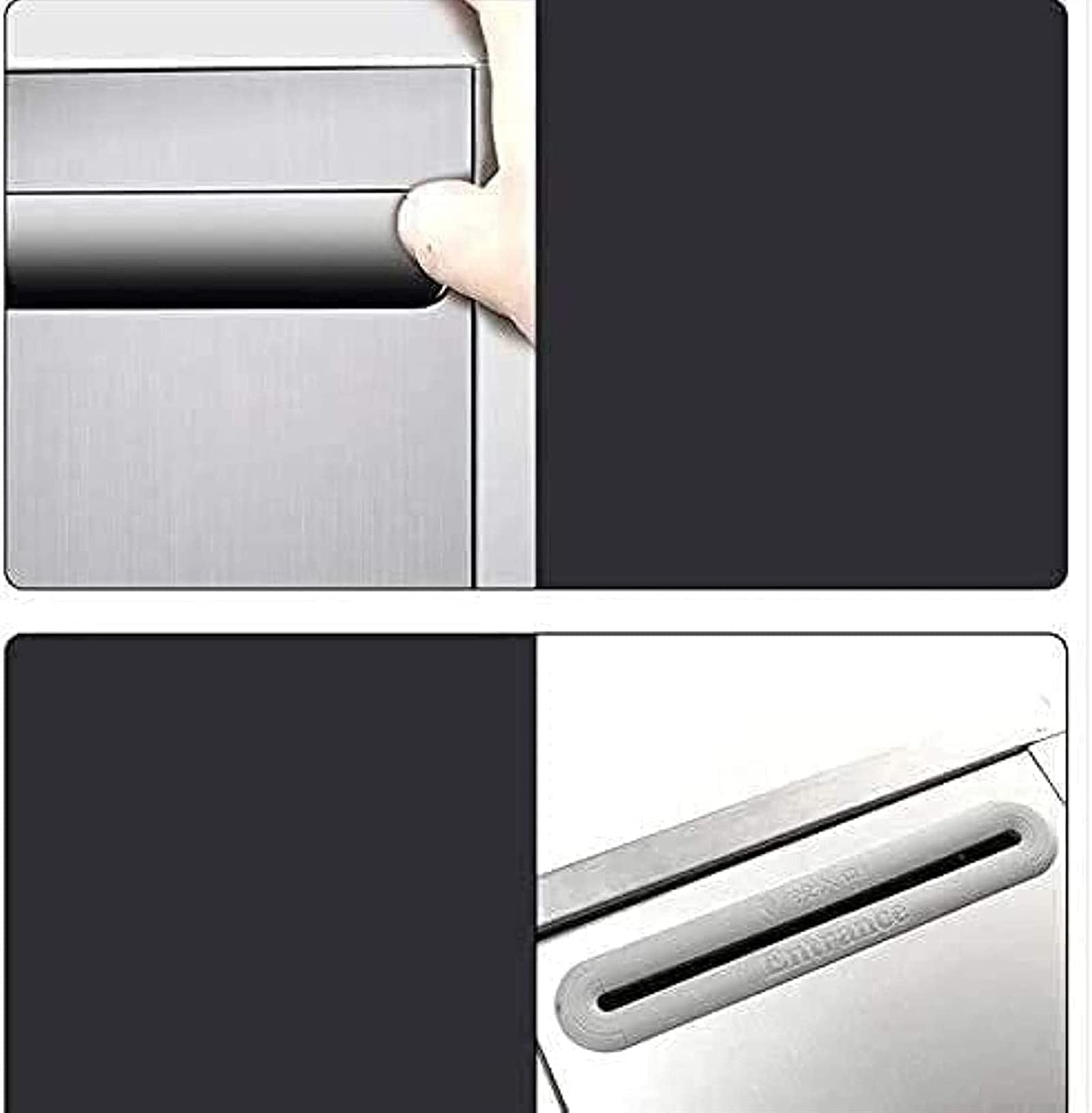 Stainless Steel Wall Mount Mailbox with Lock - Waterproof & Durable Post Box for Villa, Home & Office - Secure Letter Box for Mail & Package Delivery
