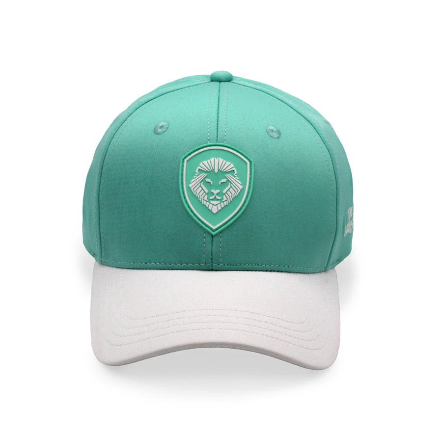 VT Shield Logo Snapback Hat - Future Looks Bright Mint Green Adjustable Baseball Cap for Men & Women - Perfect for Sports, Casual Wear, and Outdoor Activities