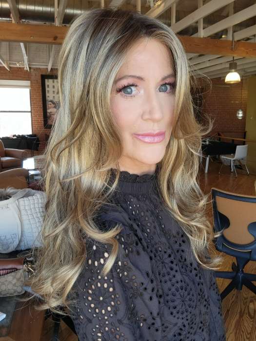 Amber Synthetic Lace Front Wig with Mono Top - Natural Looking Human Hair Wig for Women | Perfect for Cosplay, Daily Wear & Special Occasions