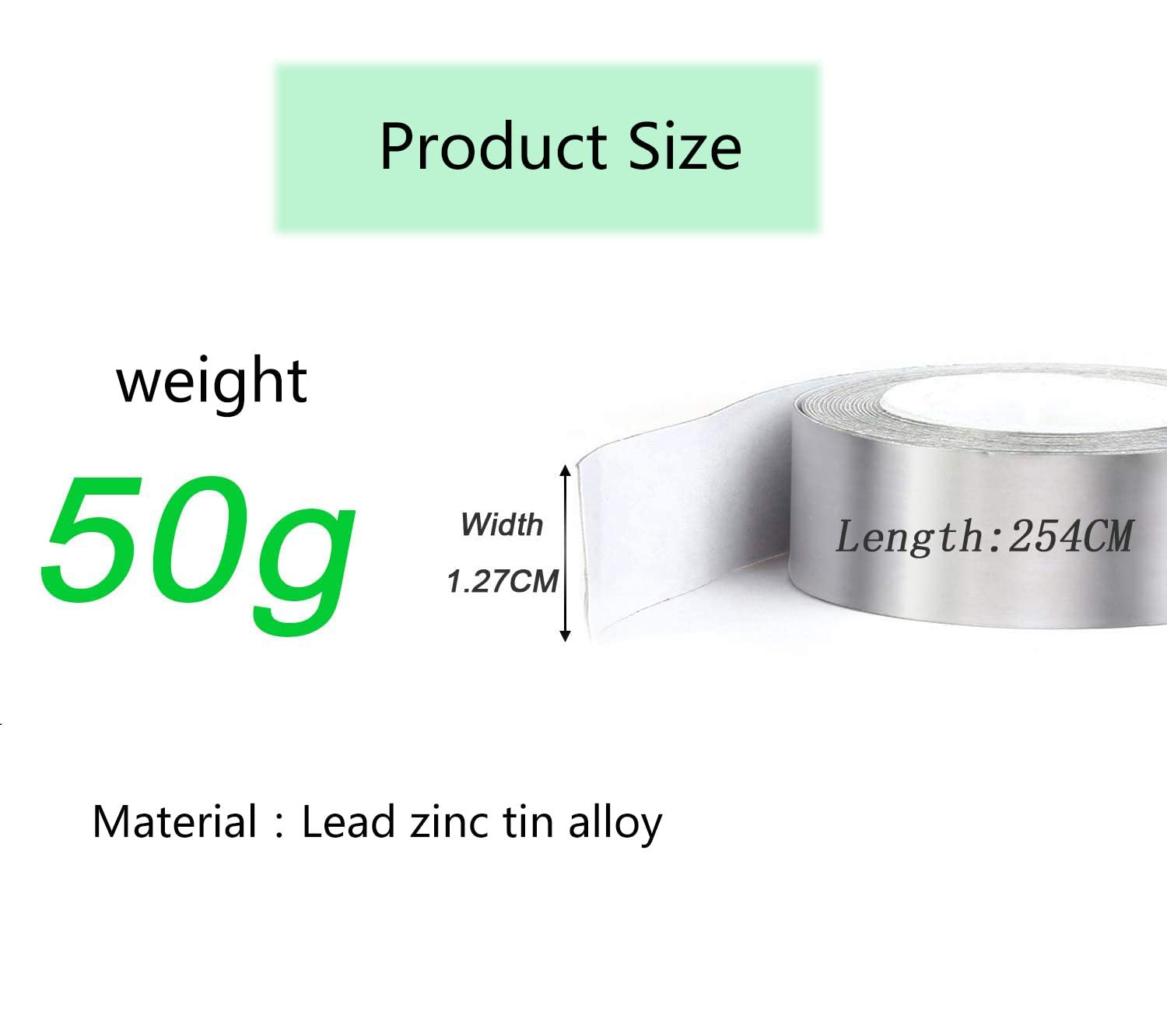 Premium High-Density Golf Club Lead Tape Roll - Self-Adhesive Silver Coated Weight Strips for Swing Adjustment | Perfect for Customizing Club Balance & Improving Accuracy on the Course