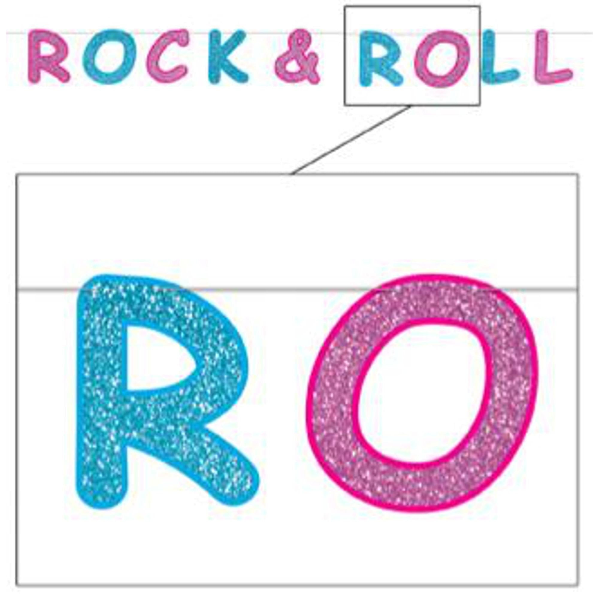 Rock & Roll Glitter Streamers - 100pcs Party Decorations for Concerts, Birthday Celebrations & Festive Events - Shimmering Metallic Garland for Stage, Wall & Ceiling Decor