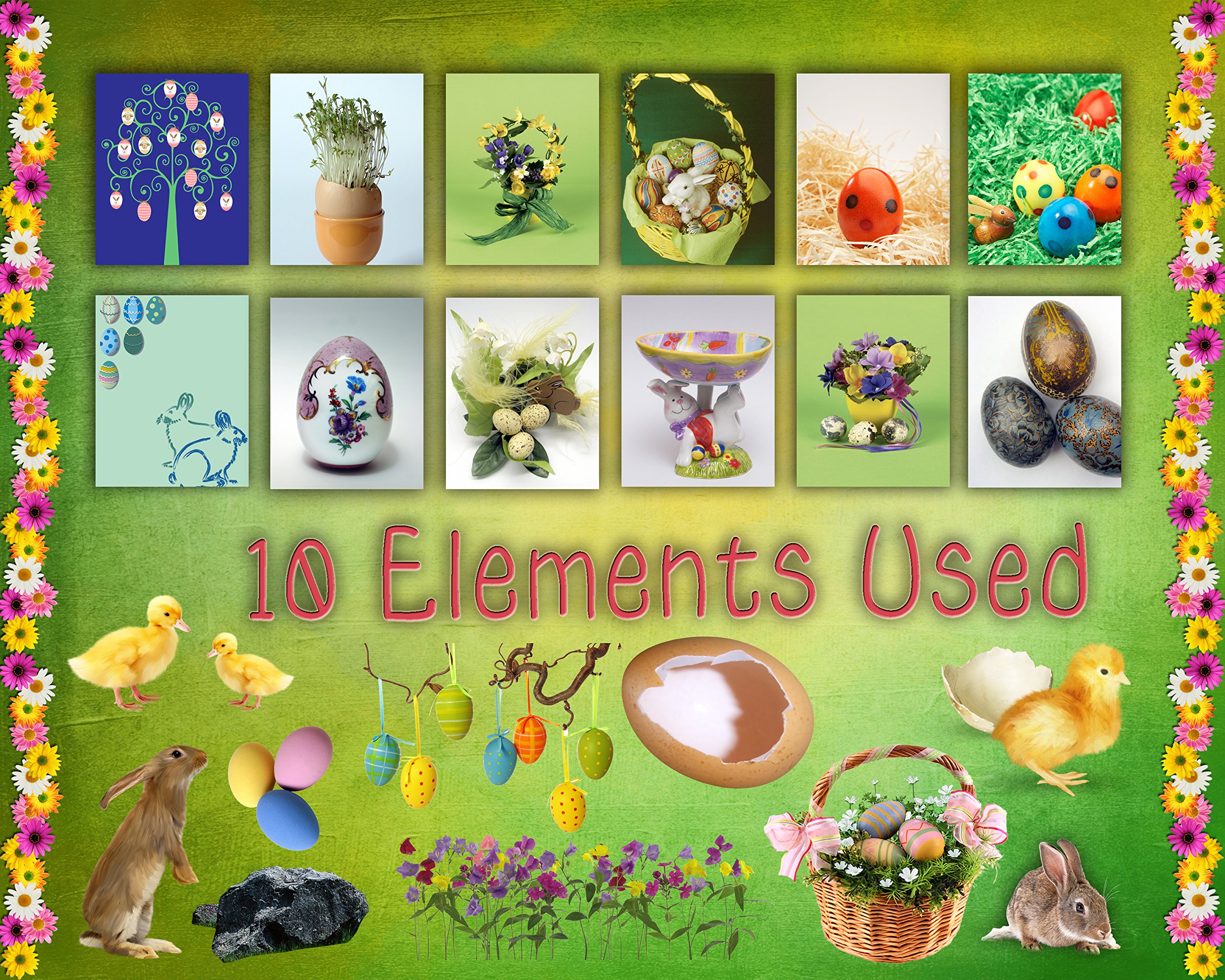 Easter Digital Backgrounds & Backdrops for Kids - Holiday Photography Props | Perfect for Easter Photo Shoots, Family Portraits, and Social Media Posts