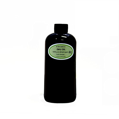 Organic Pure Cold Pressed Emu Oil - 16 Oz (1 Pint) | Natural Carrier Oil for Skin & Hair Care, Massage, Aromatherapy & DIY Beauty Products