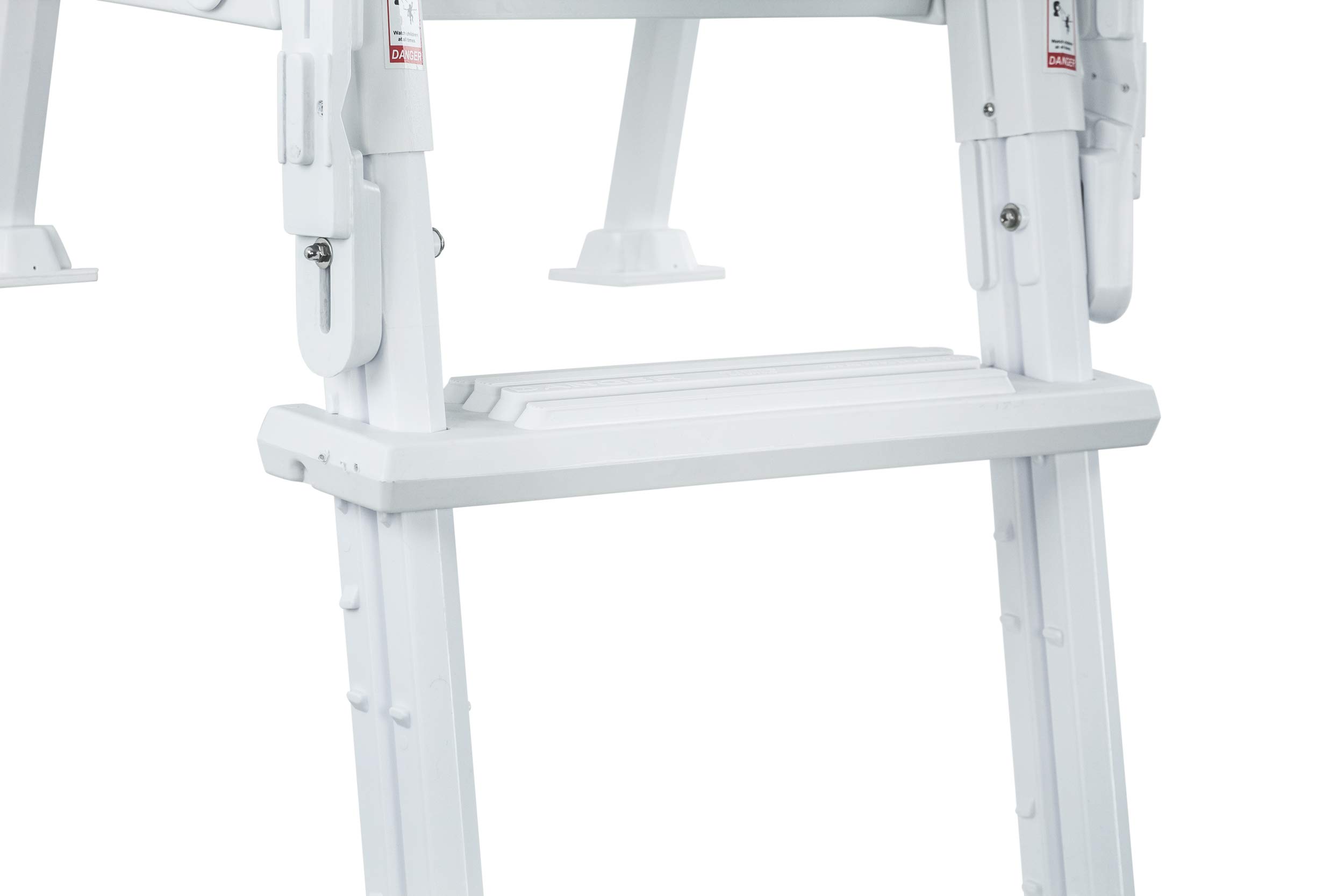Aqua Select The Blue Hawaiian Flip Up Pool Ladder - Heavy Duty Above Ground Swimming Pool Ladder with Safety Steps | Perfect for Inground & Outdoor Pools, Backyard Swim Time, Family Fun