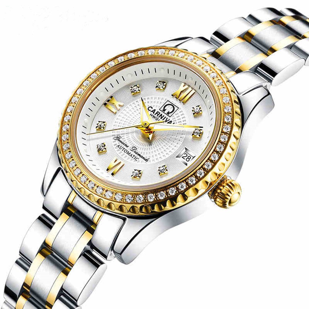 **Automatic Mechanical Couple Watches Set for Men & Women - Romantic Matching Pair for Anniversary, Wedding, or Valentine's Day Gift**