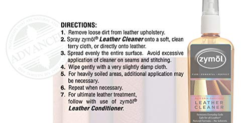 ZYMÖL Factory Original Leather Cleaner™ - Premium Leather Cleaner for Cars, Furniture & Bags | Restores & Protects Genuine Leather | Ideal for Auto Detailing, Home Care & Luxury Accessories