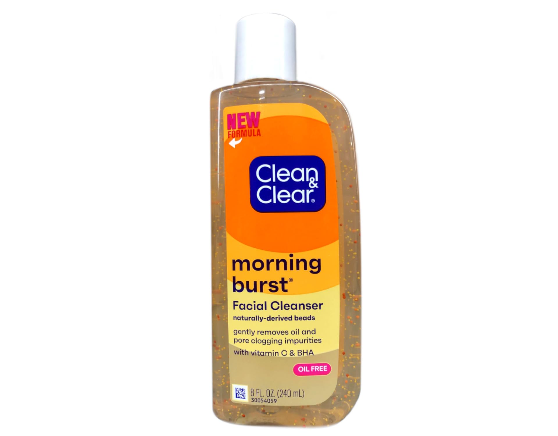 Clean & Clear Morning Burst Facial Cleanser 8 oz (Pack of 11) - Oil-Free Daily Face Wash for Acne-Prone Skin - Refreshing & Energizing for Morning Skincare Routine