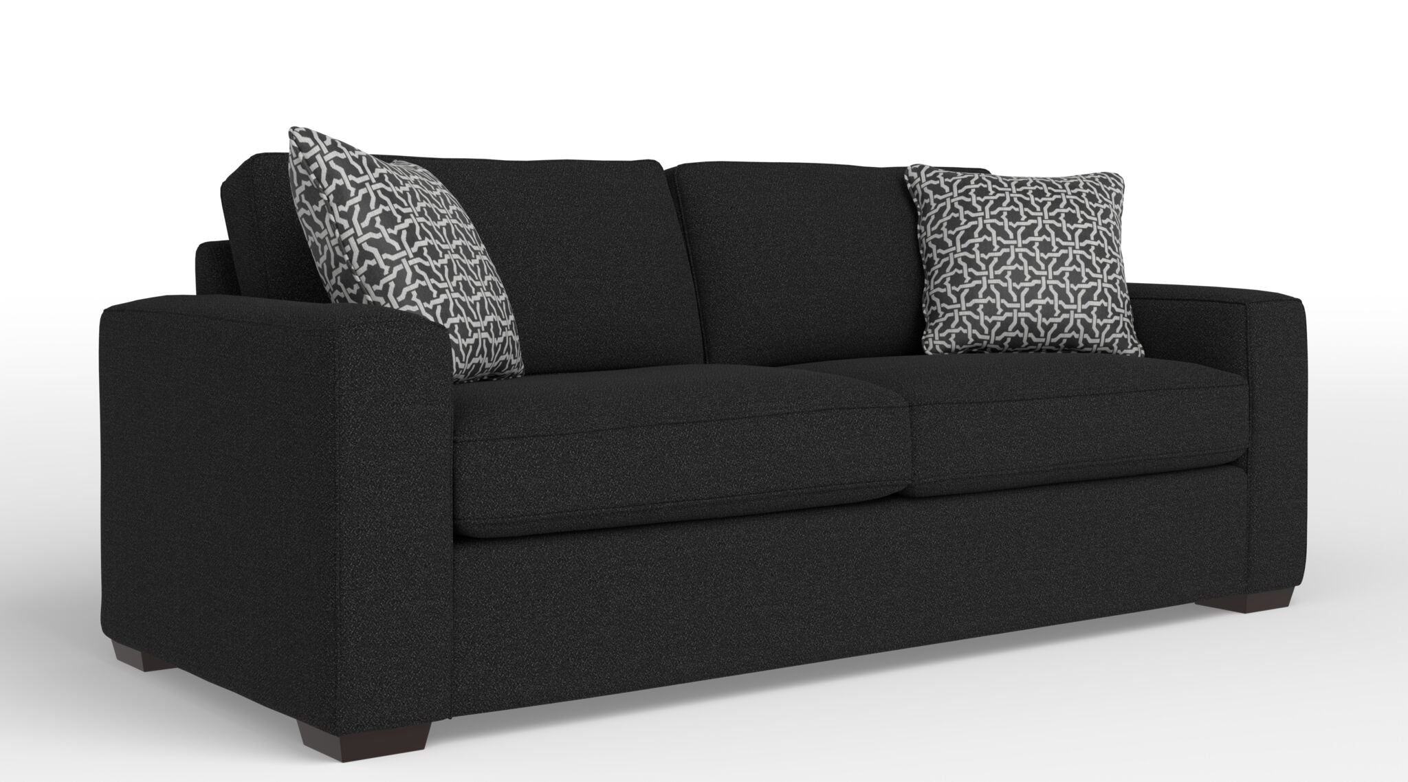 Celeste Sofa in Sutton Black - Modern Living Room Furniture for Comfortable Relaxation & Stylish Home Decor