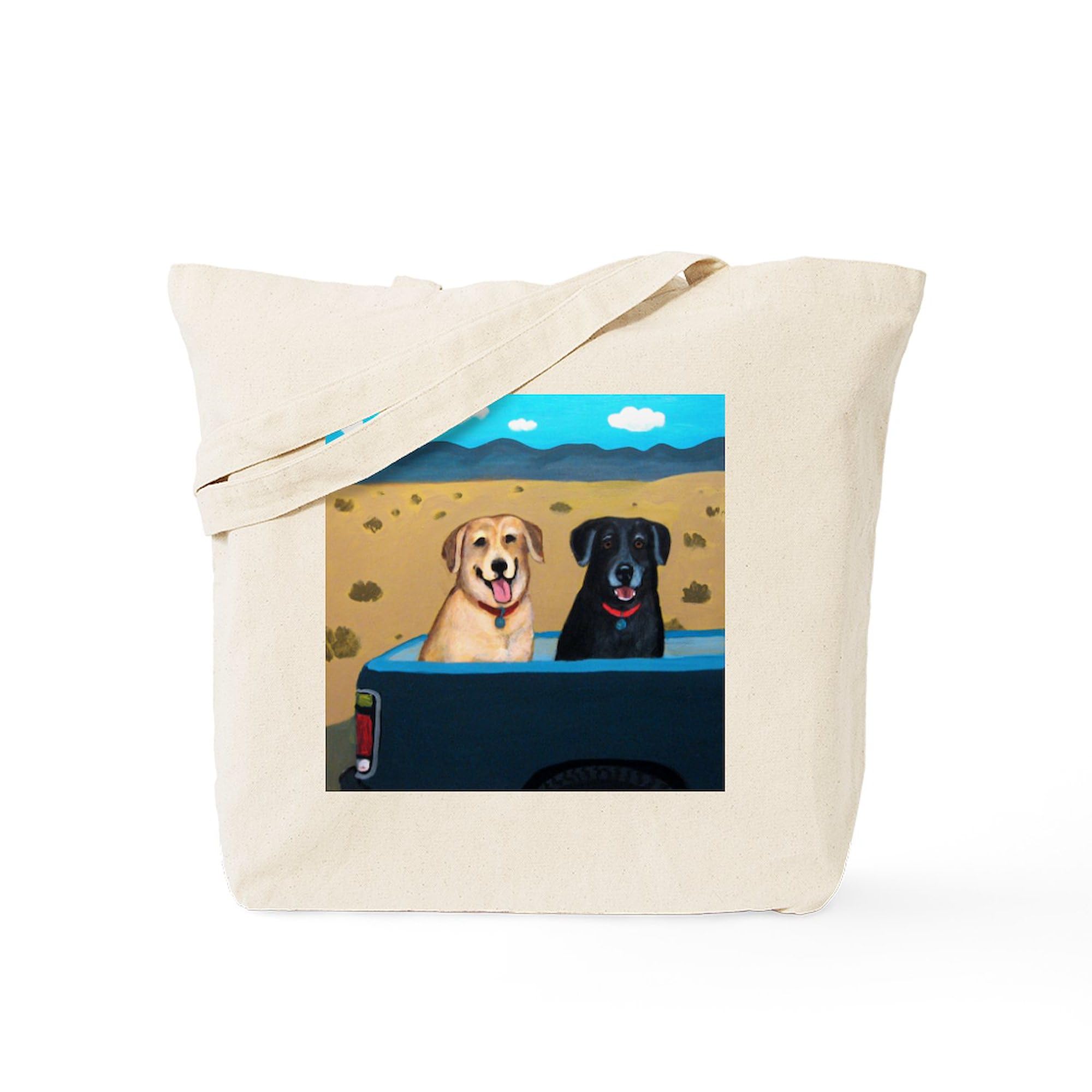 Traveling Labs Tote Bag - Natural Canvas Reusable Shopping Bag for Groceries, Beach & Everyday Use | Eco-Friendly Cotton Tote