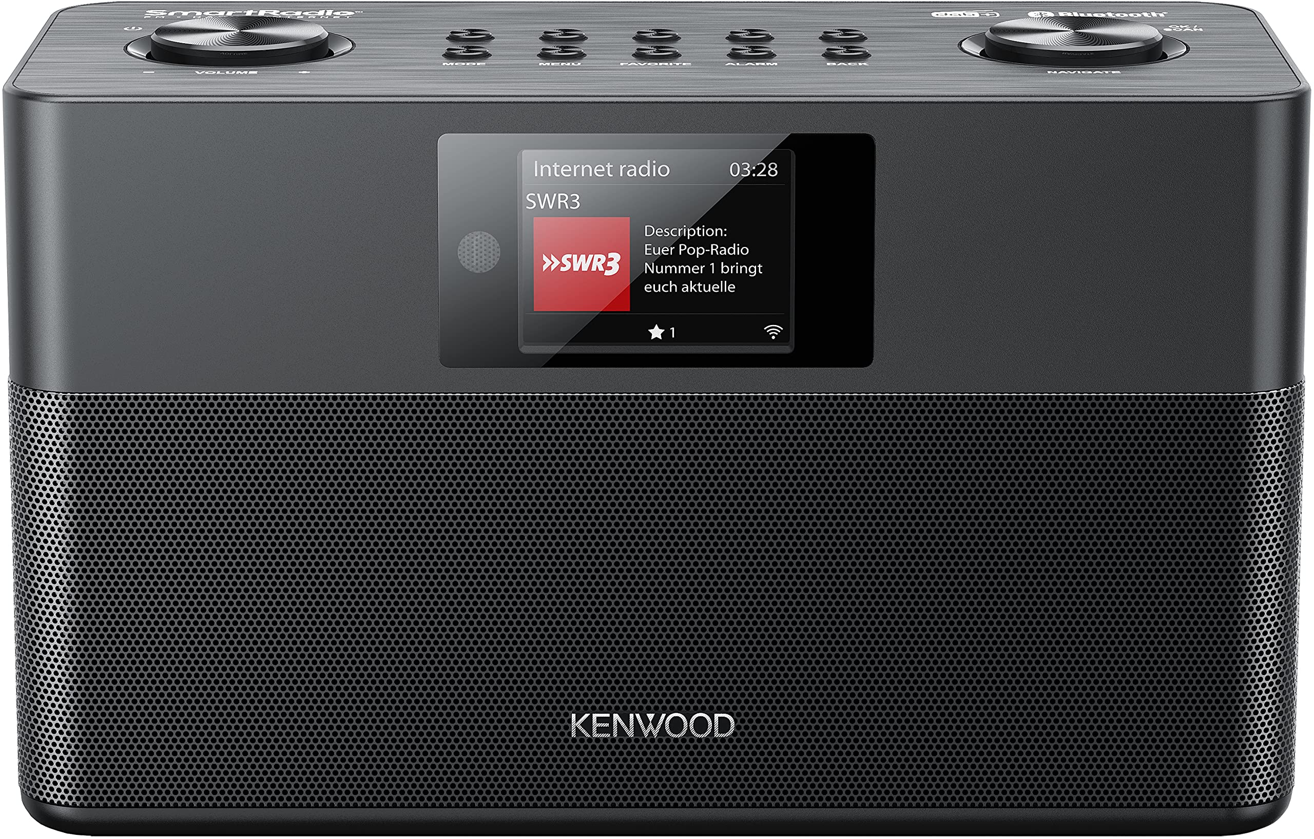 KENWOOD CR-ST100S-B Portable Digital Internet Radio - Black | Perfect for Home, Office, Travel & Outdoor Adventures