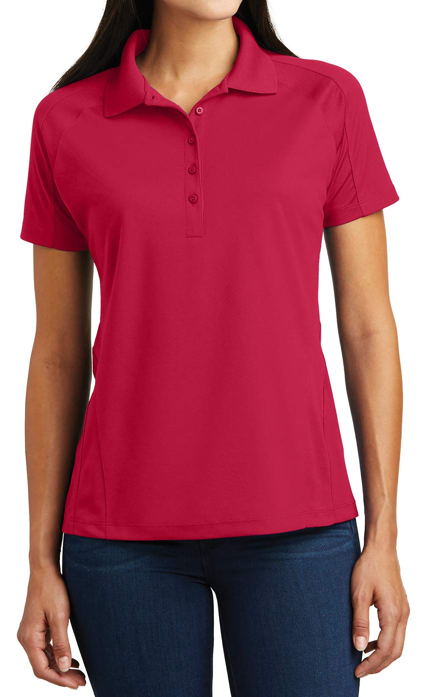 Women's Dri-Mesh Pro Polo Shirt - Moisture Wicking & Breathable Performance Top for Golf, Tennis & Active Lifestyle