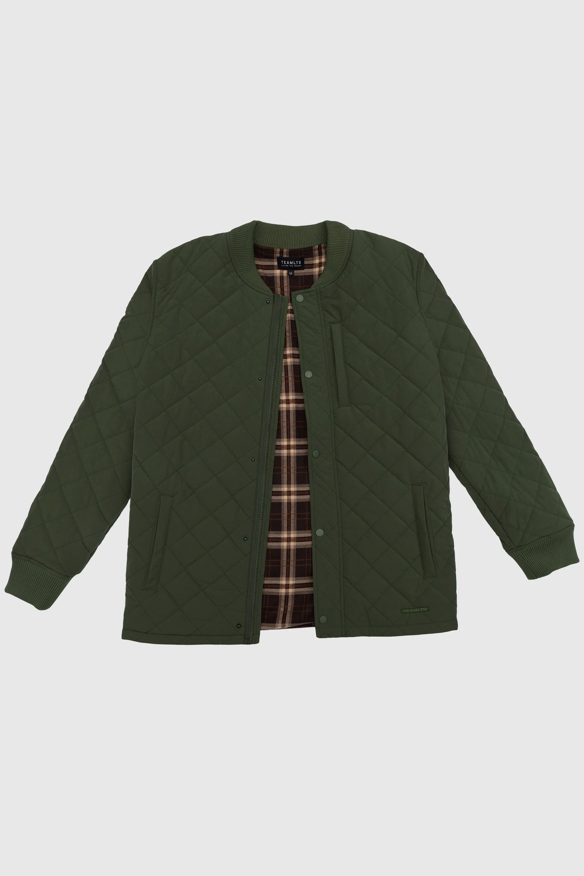 Quilted Bomber Jacket for Men & Women - Lightweight Puffer Coat with Warm Fleece Lining - Perfect for Fall, Winter & Outdoor Activities